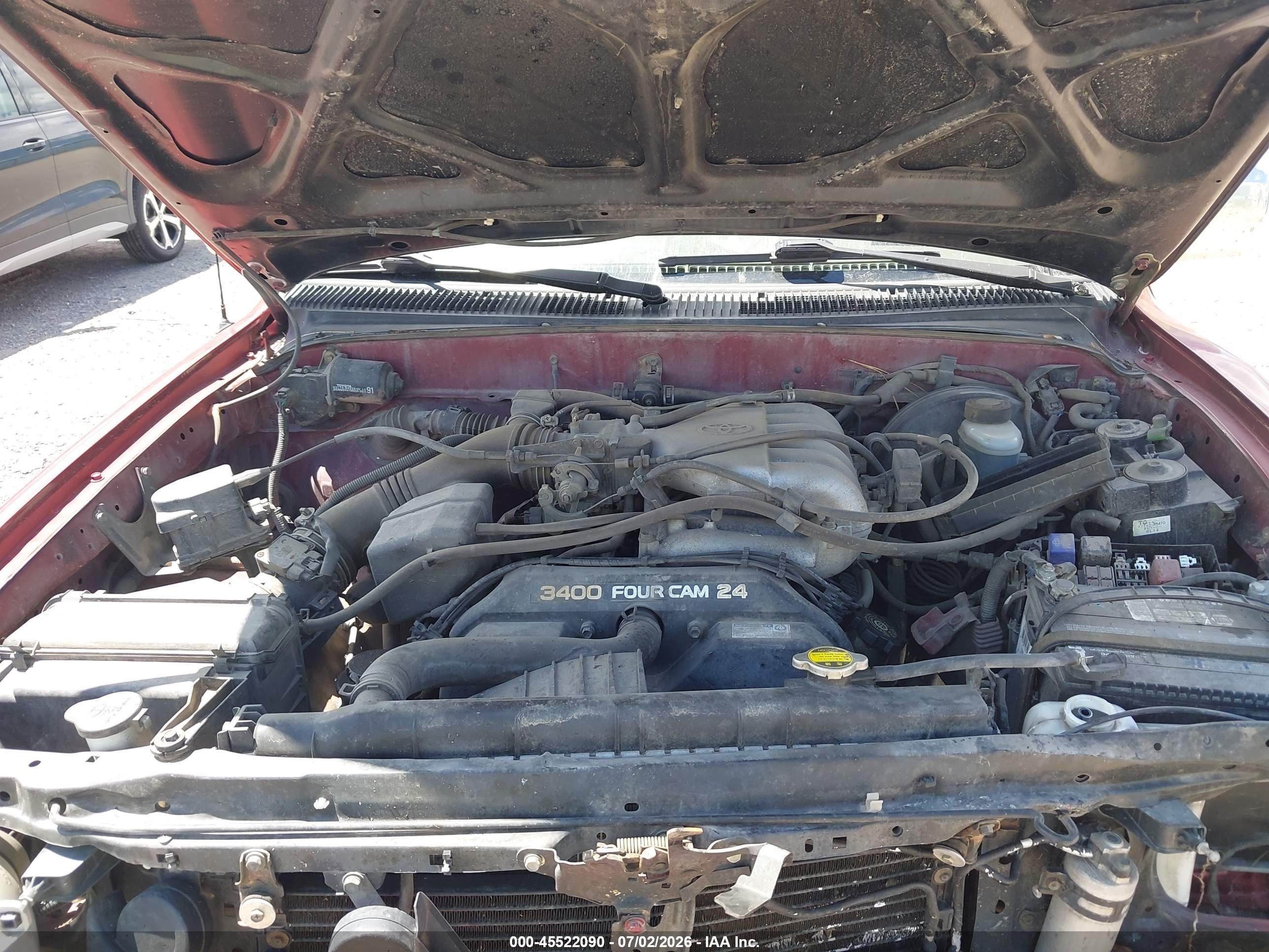 2001 Toyota Tacoma Base V6 Red vin: 5TEHN72N91Z778059
