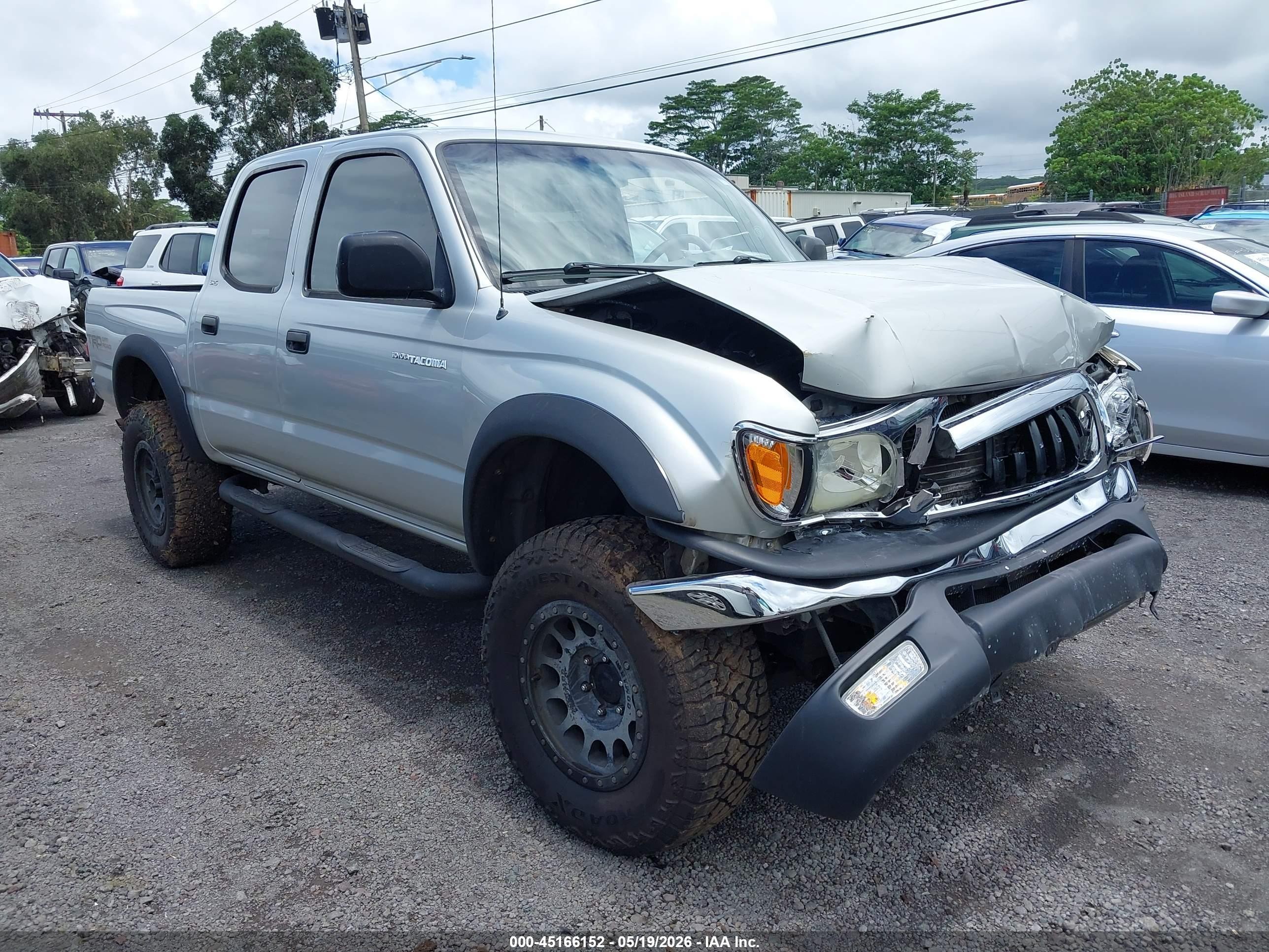 2001 Toyota Tacoma Base V6 Silver vin: 5TEHN72N91Z829446