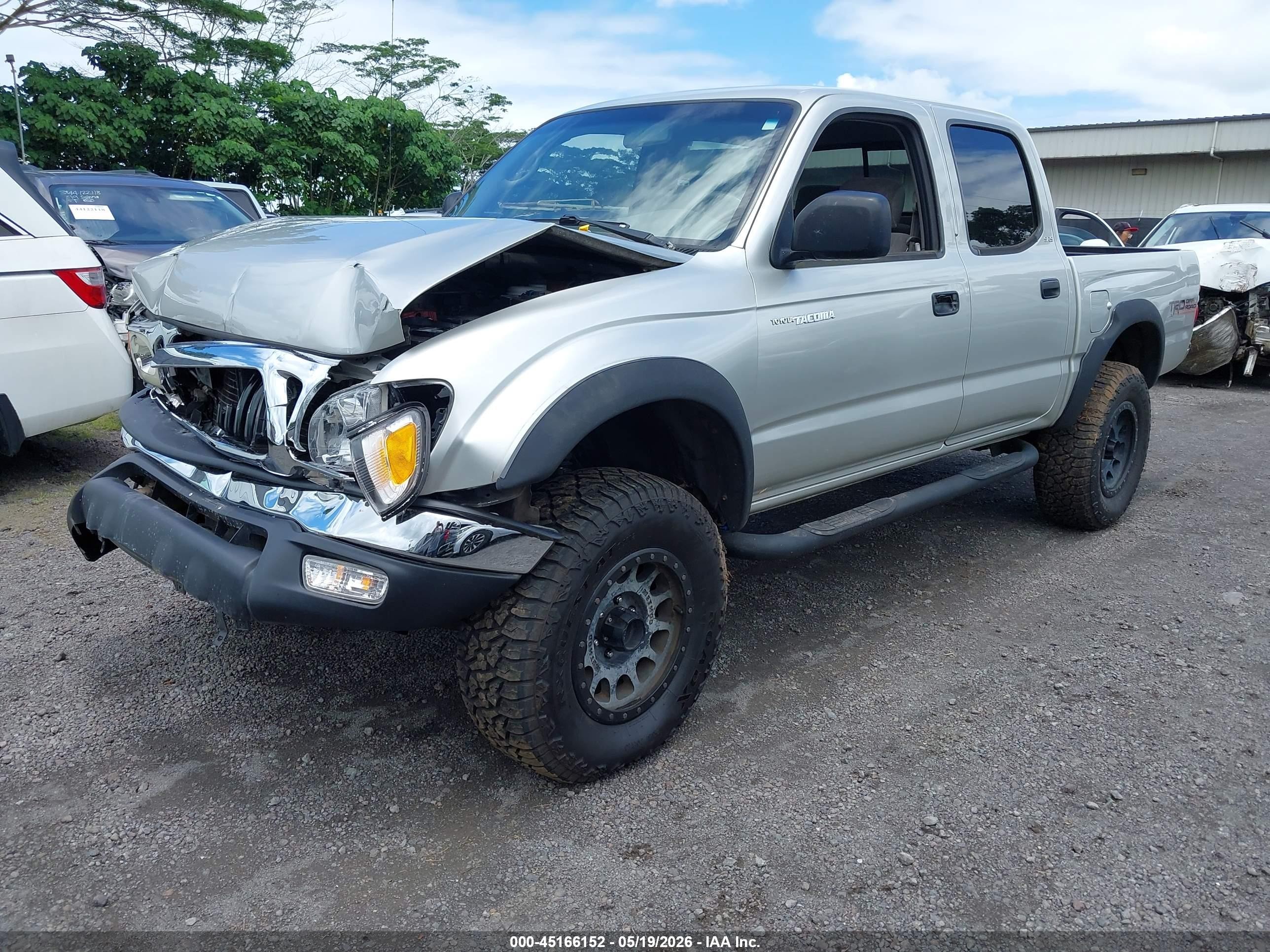 2001 Toyota Tacoma Base V6 Silver vin: 5TEHN72N91Z829446