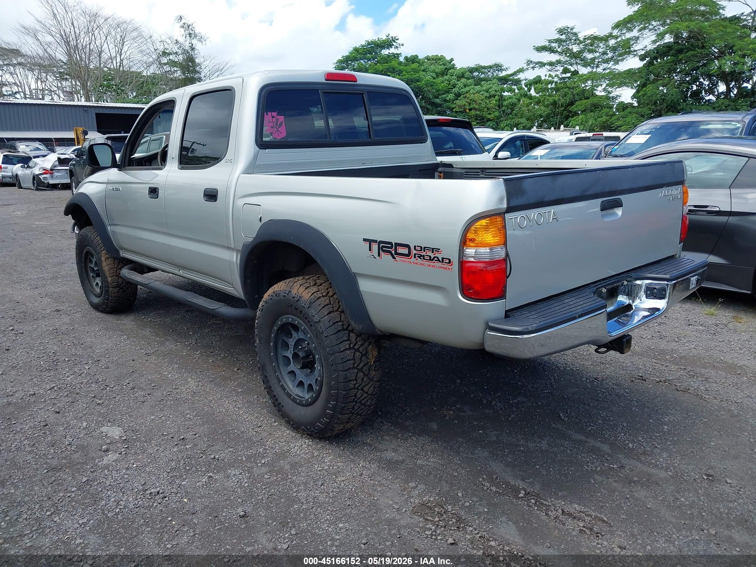 2001 Toyota Tacoma Base V6 Silver vin: 5TEHN72N91Z829446