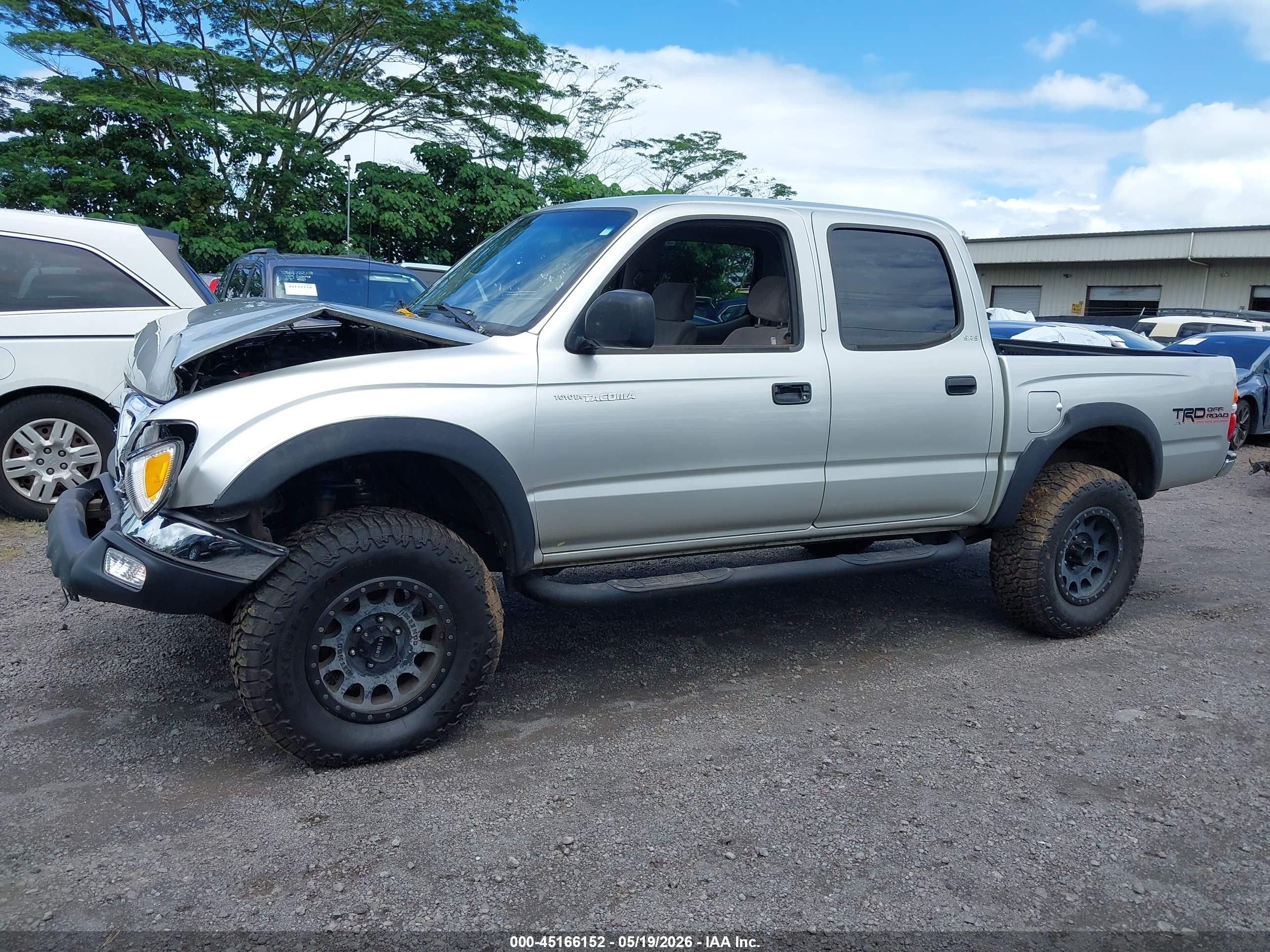 2001 Toyota Tacoma Base V6 Silver vin: 5TEHN72N91Z829446