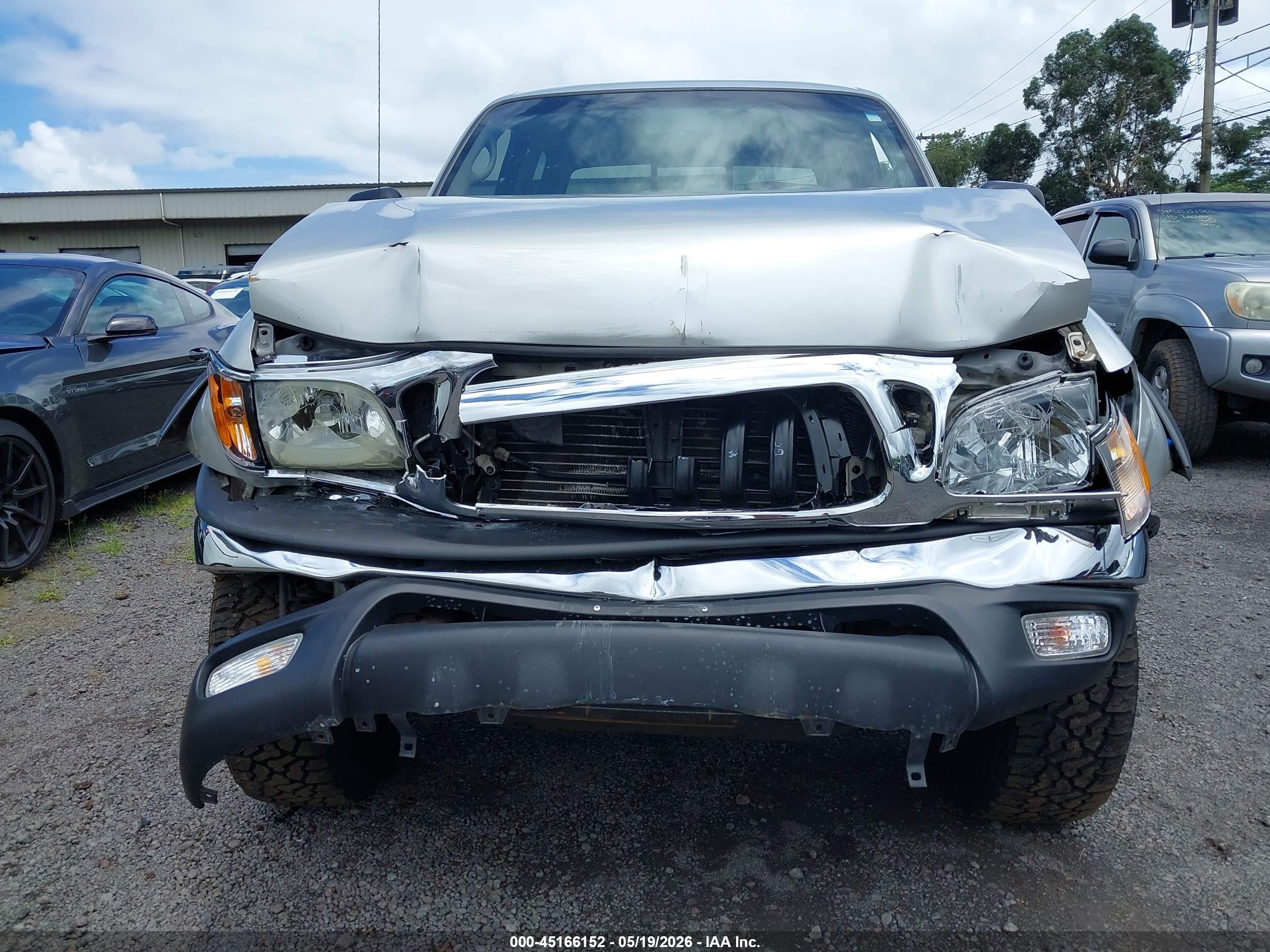 2001 Toyota Tacoma Base V6 Silver vin: 5TEHN72N91Z829446