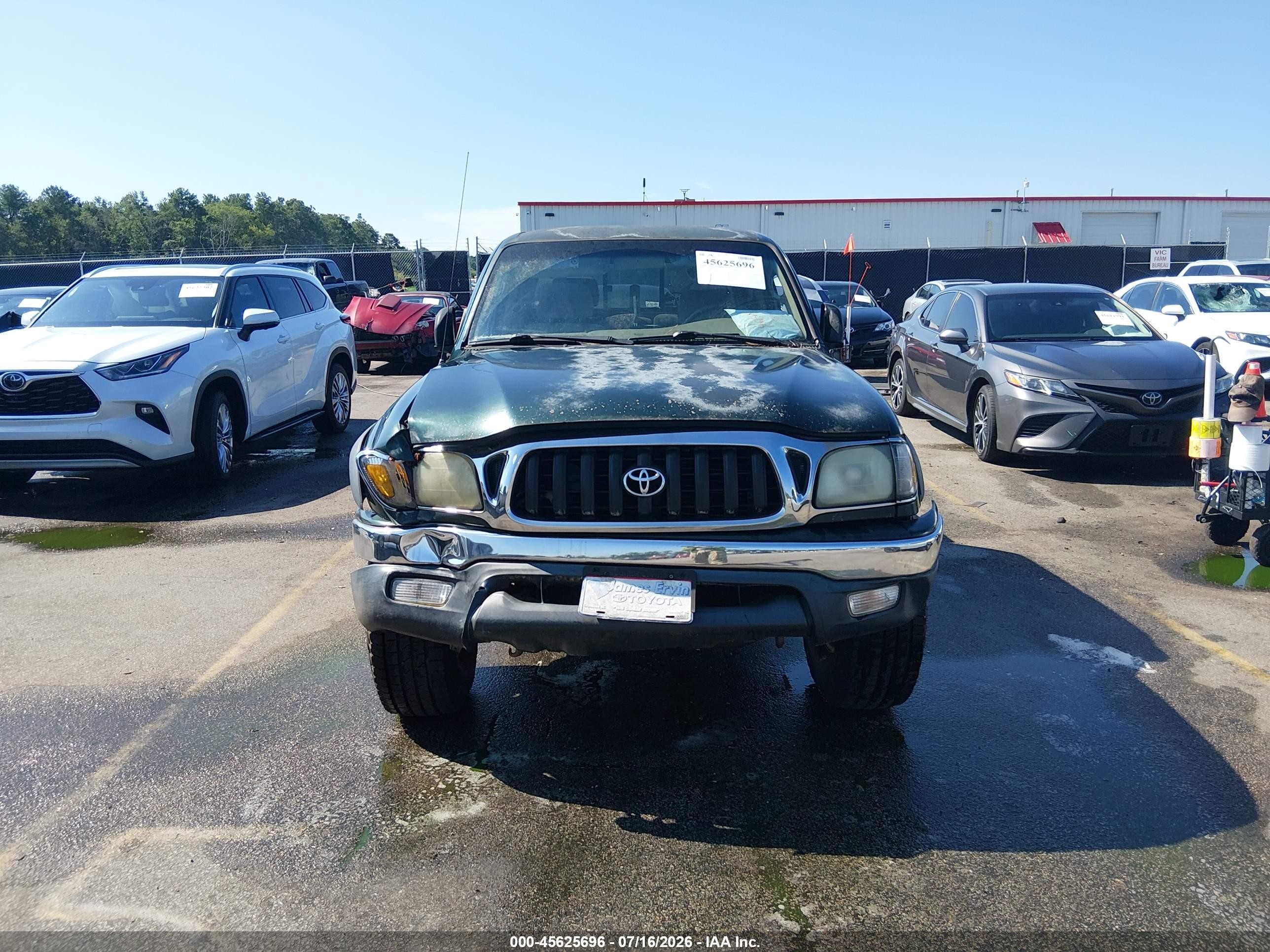 2004 Toyota Tacoma Base V6 Черный vin: 5TEHN72N94Z330277
