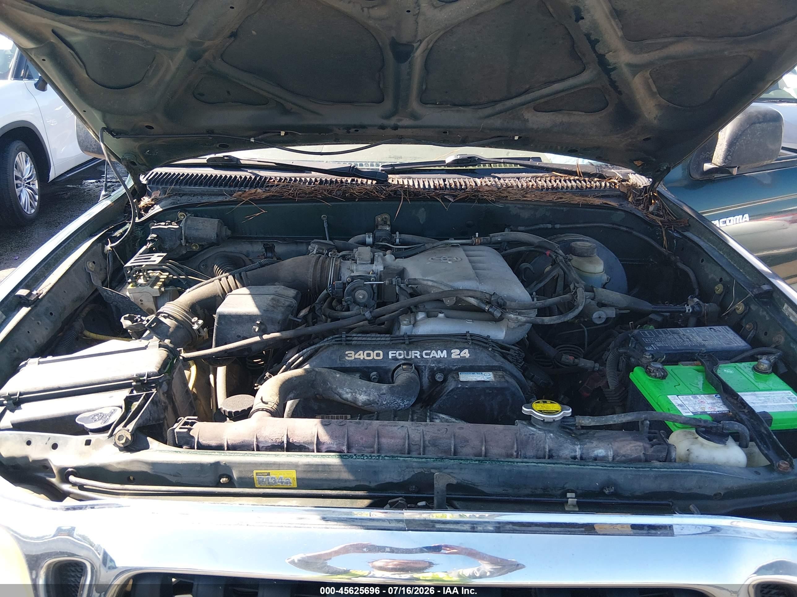 2004 Toyota Tacoma Base V6 Черный vin: 5TEHN72N94Z330277