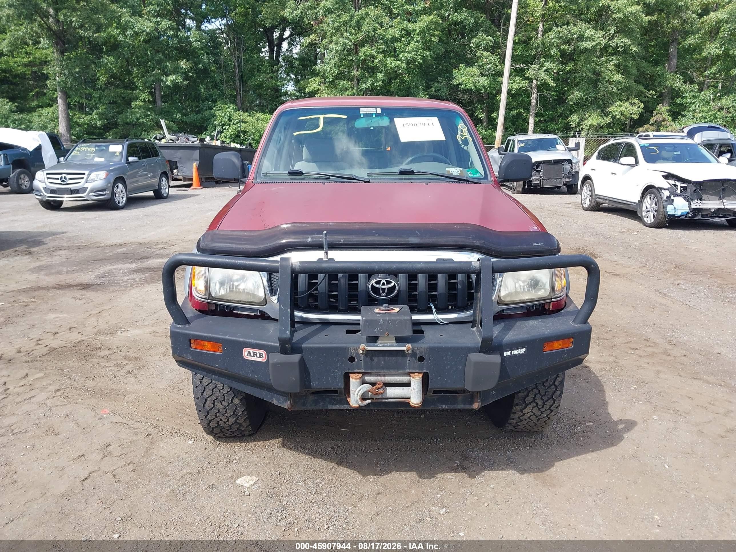 2002 Toyota Tacoma Base V6 Red vin: 5TEHN72NX2Z046265