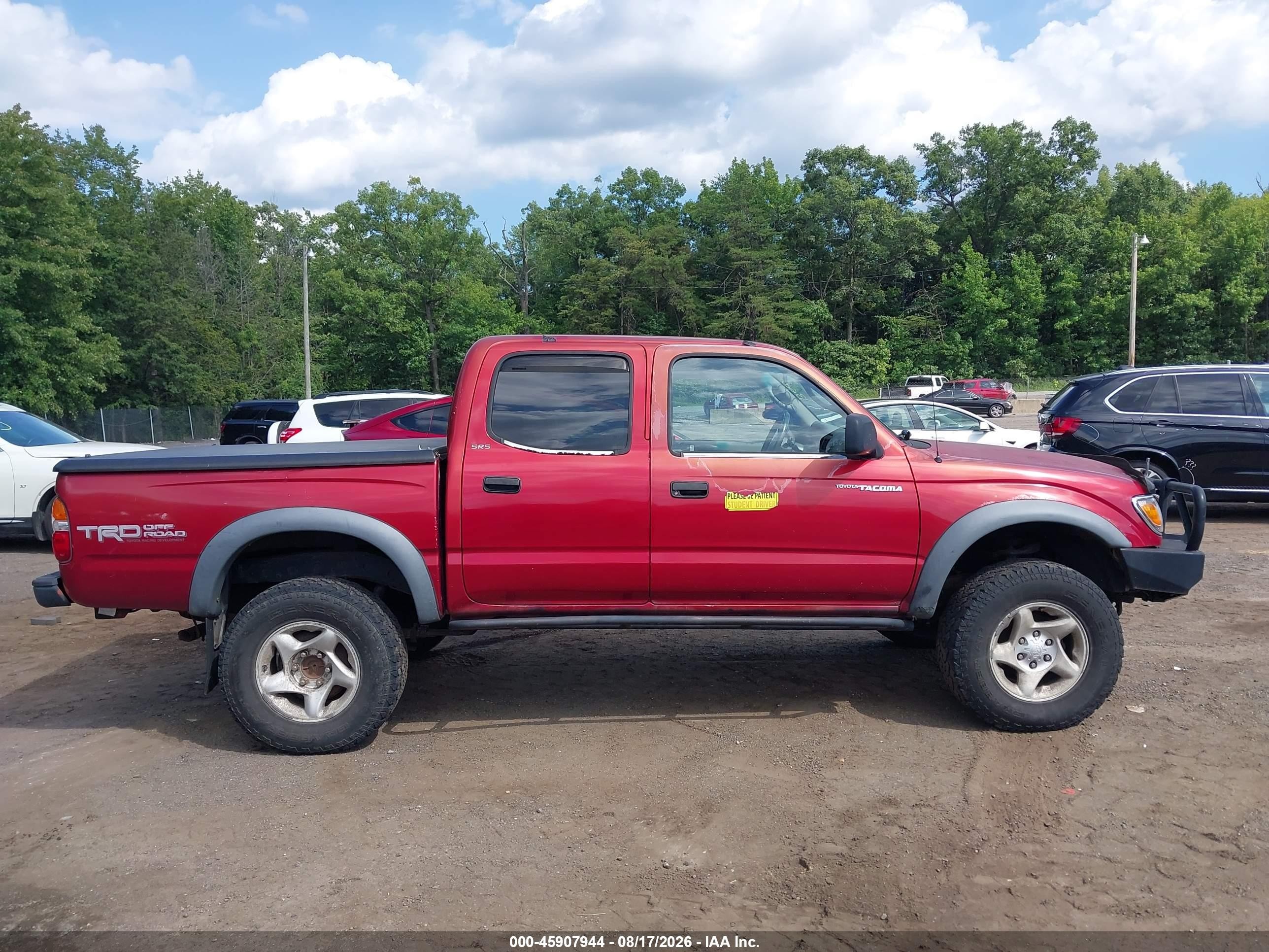 2002 Toyota Tacoma Base V6 Red vin: 5TEHN72NX2Z046265