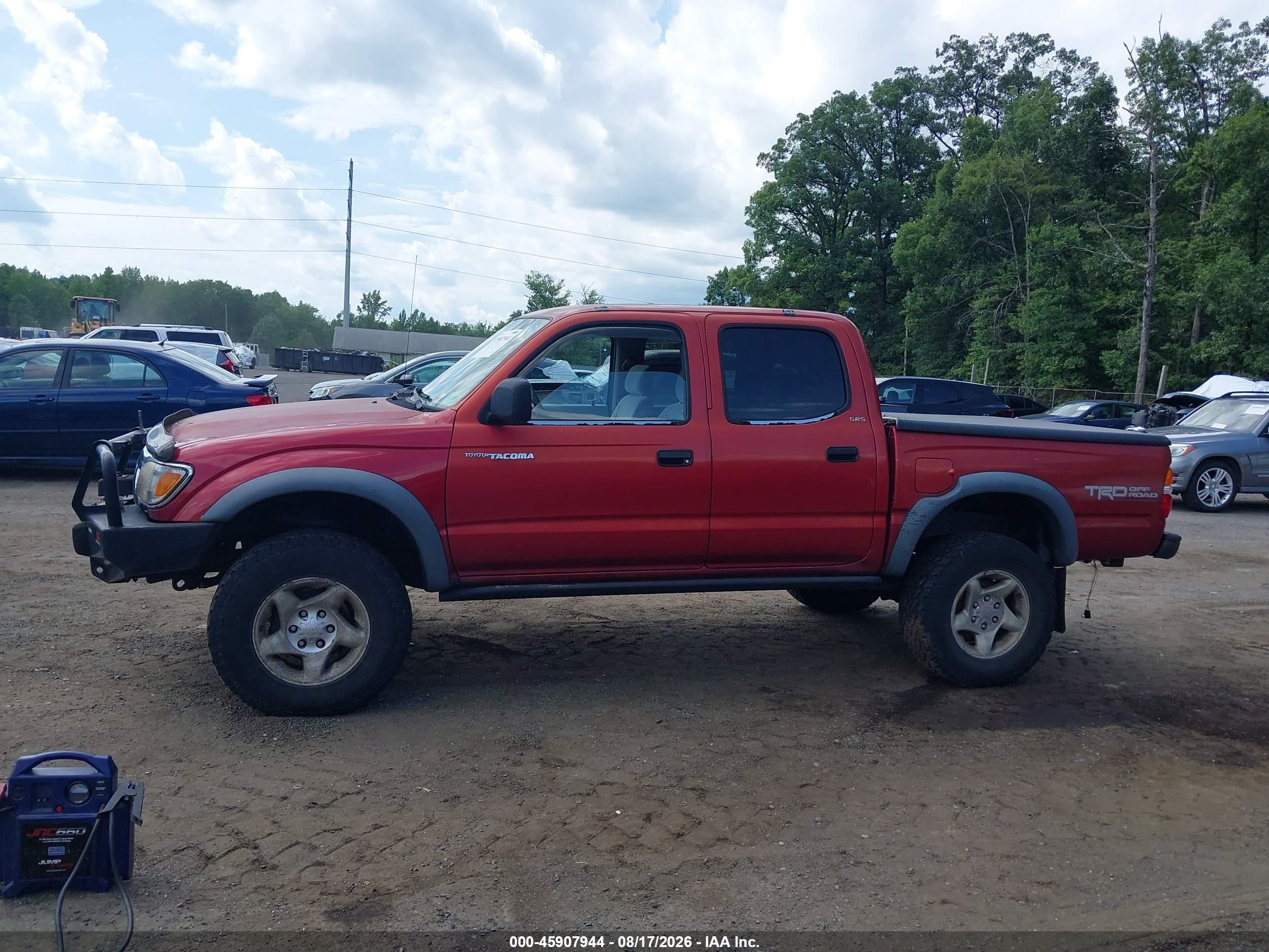 2002 Toyota Tacoma Base V6 Red vin: 5TEHN72NX2Z046265