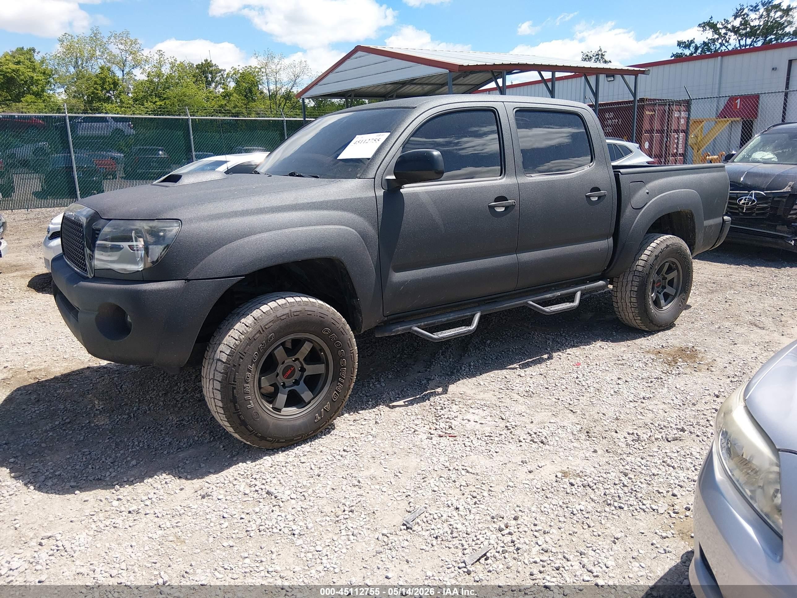 2005 Toyota Tacoma Prerunner V6 Black vin: 5TEJU62N05Z006375