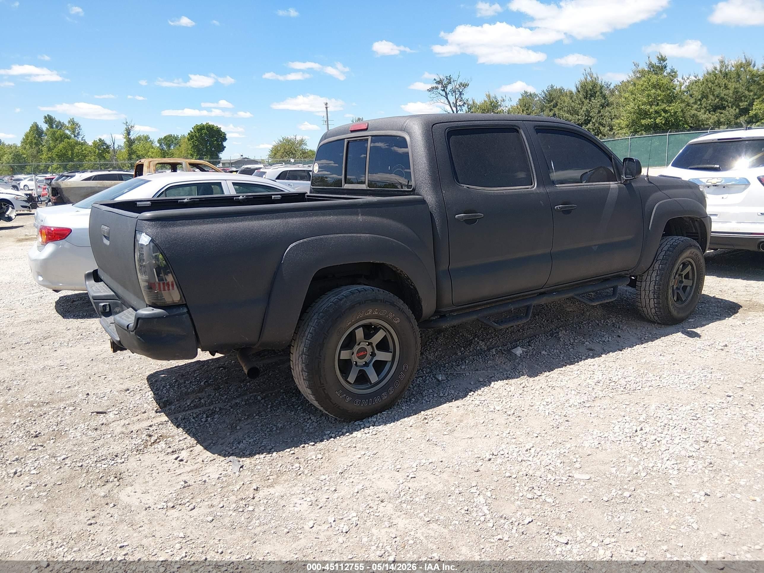 2005 Toyota Tacoma Prerunner V6 Black vin: 5TEJU62N05Z006375