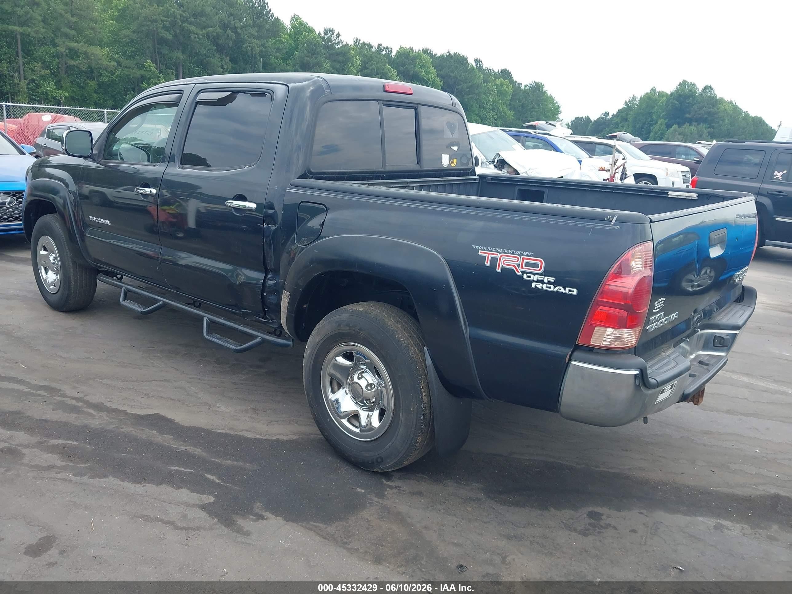2005 Toyota Tacoma Prerunner V6 Черный vin: 5TEJU62N05Z093663