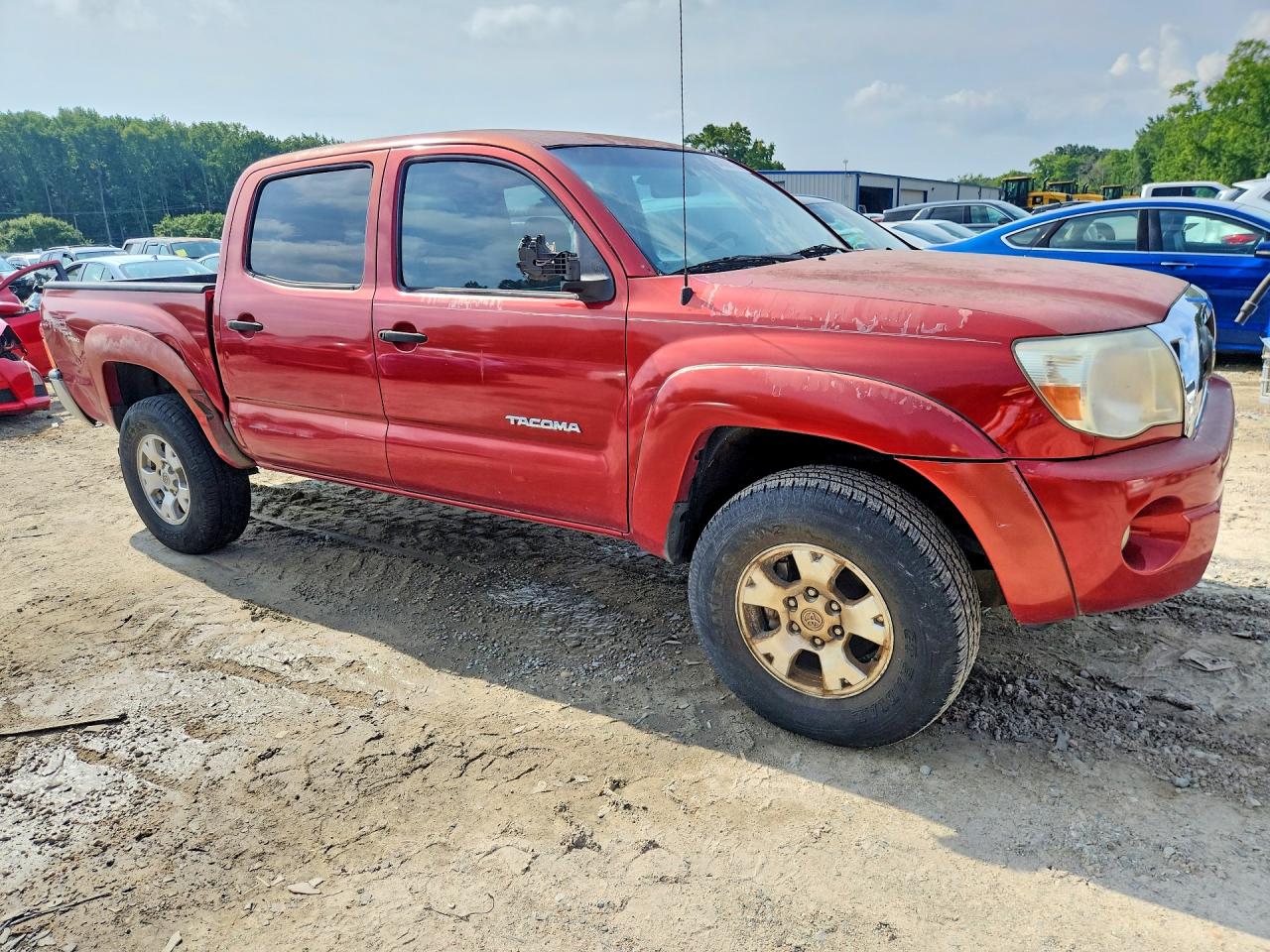 2006 Toyota Tacoma Double Cab Prerunner Red vin: 5TEJU62N06Z206609