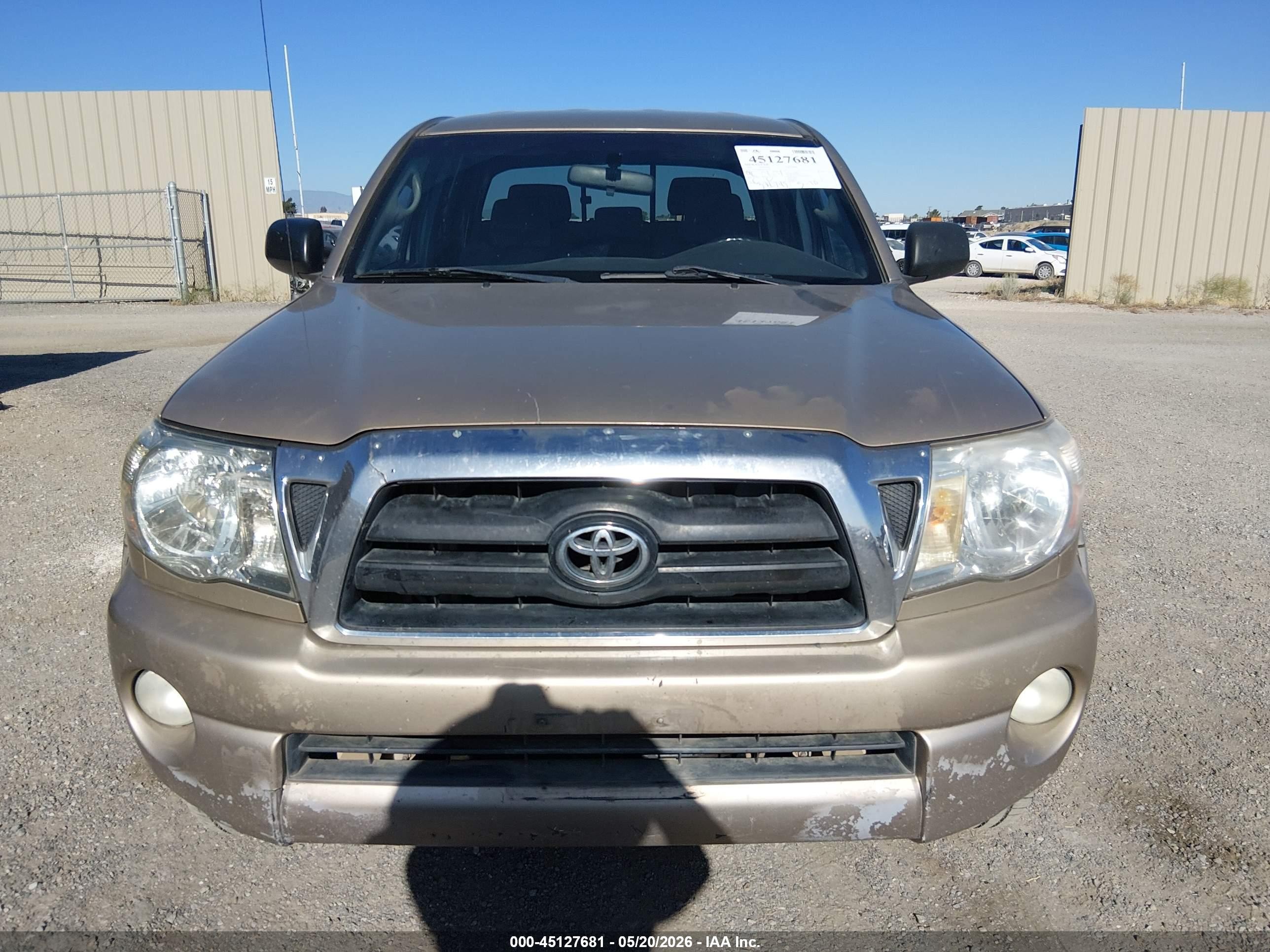 2006 Toyota Tacoma Prerunner V6 Beige vin: 5TEJU62N06Z237620