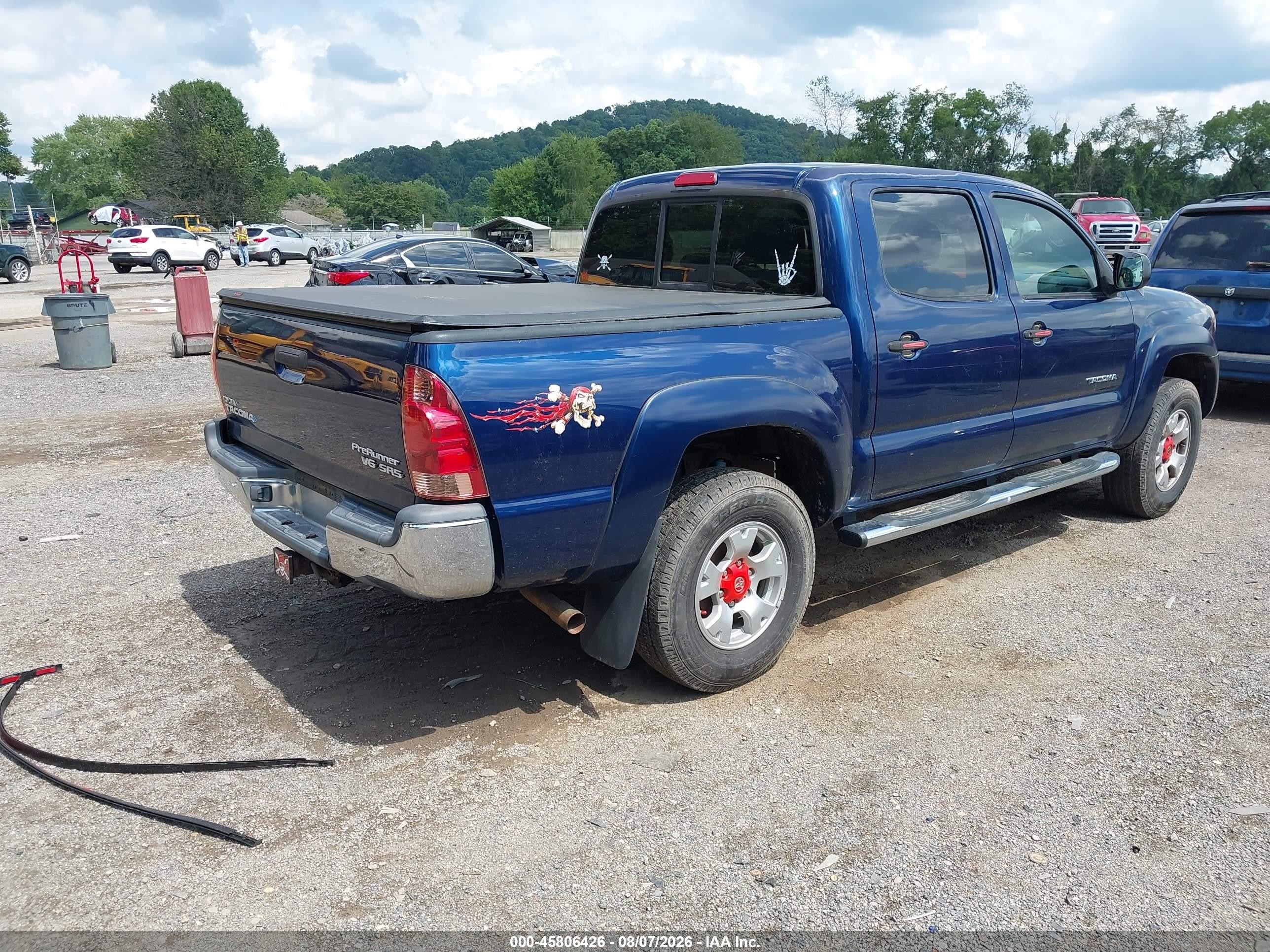 2008 Toyota Tacoma Prerunner V6 Синий vin: 5TEJU62N08Z498247