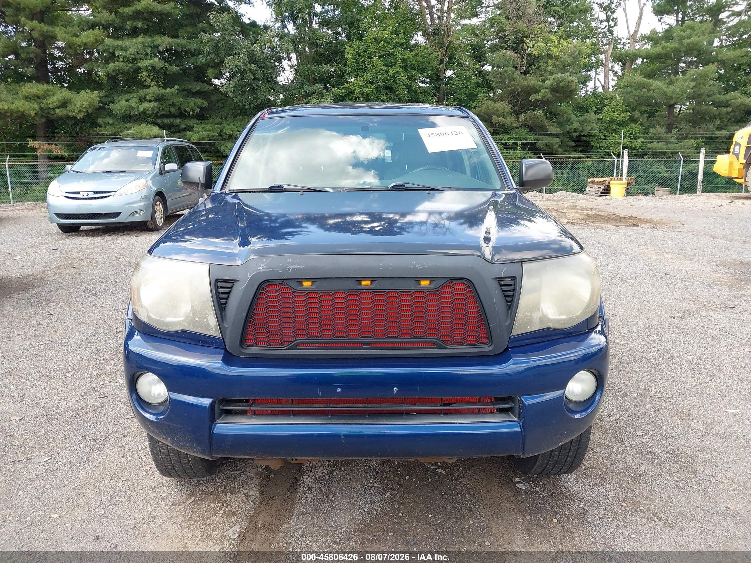 2008 Toyota Tacoma Prerunner V6 Синий vin: 5TEJU62N08Z498247
