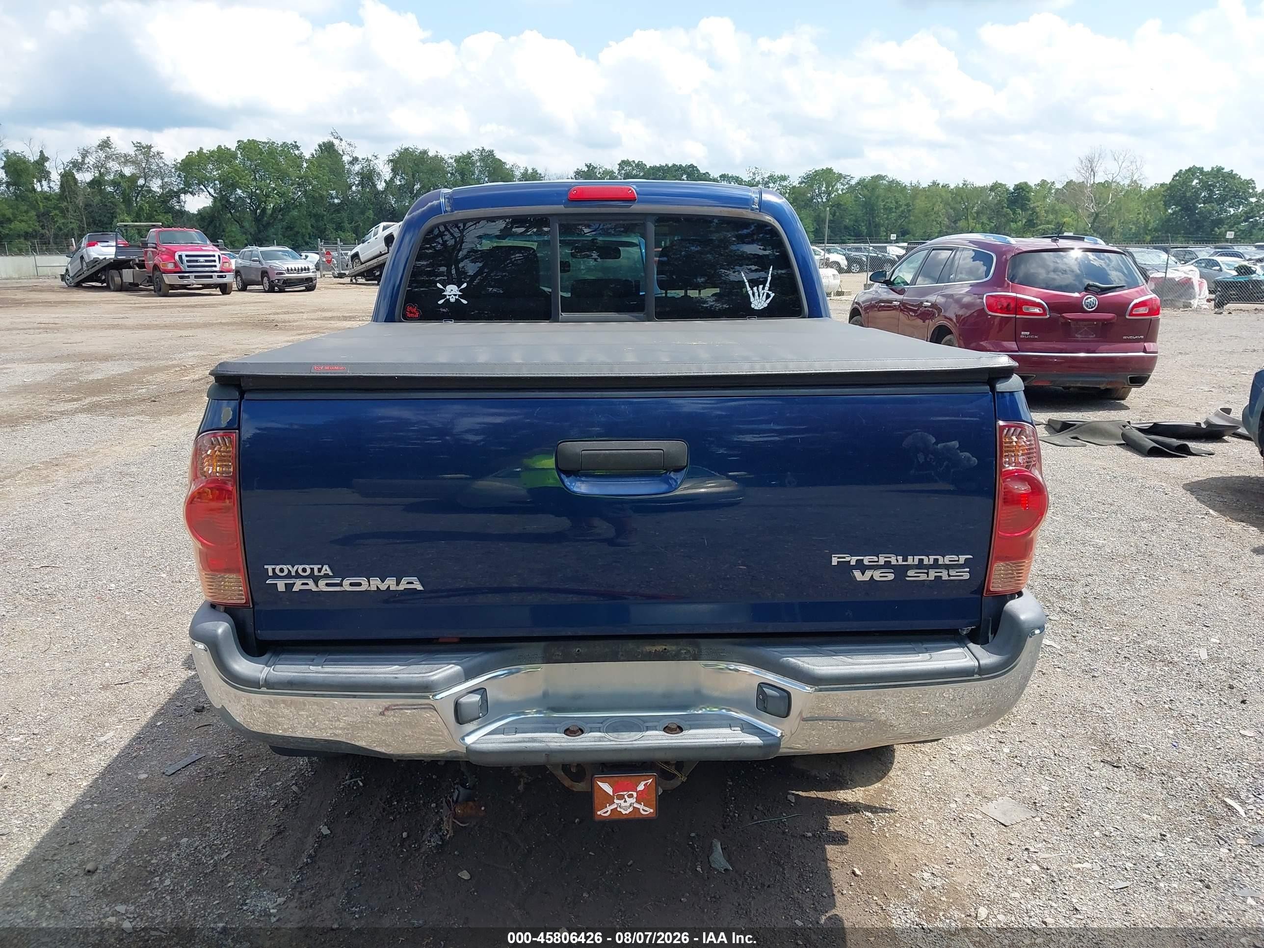 2008 Toyota Tacoma Prerunner V6 Синий vin: 5TEJU62N08Z498247