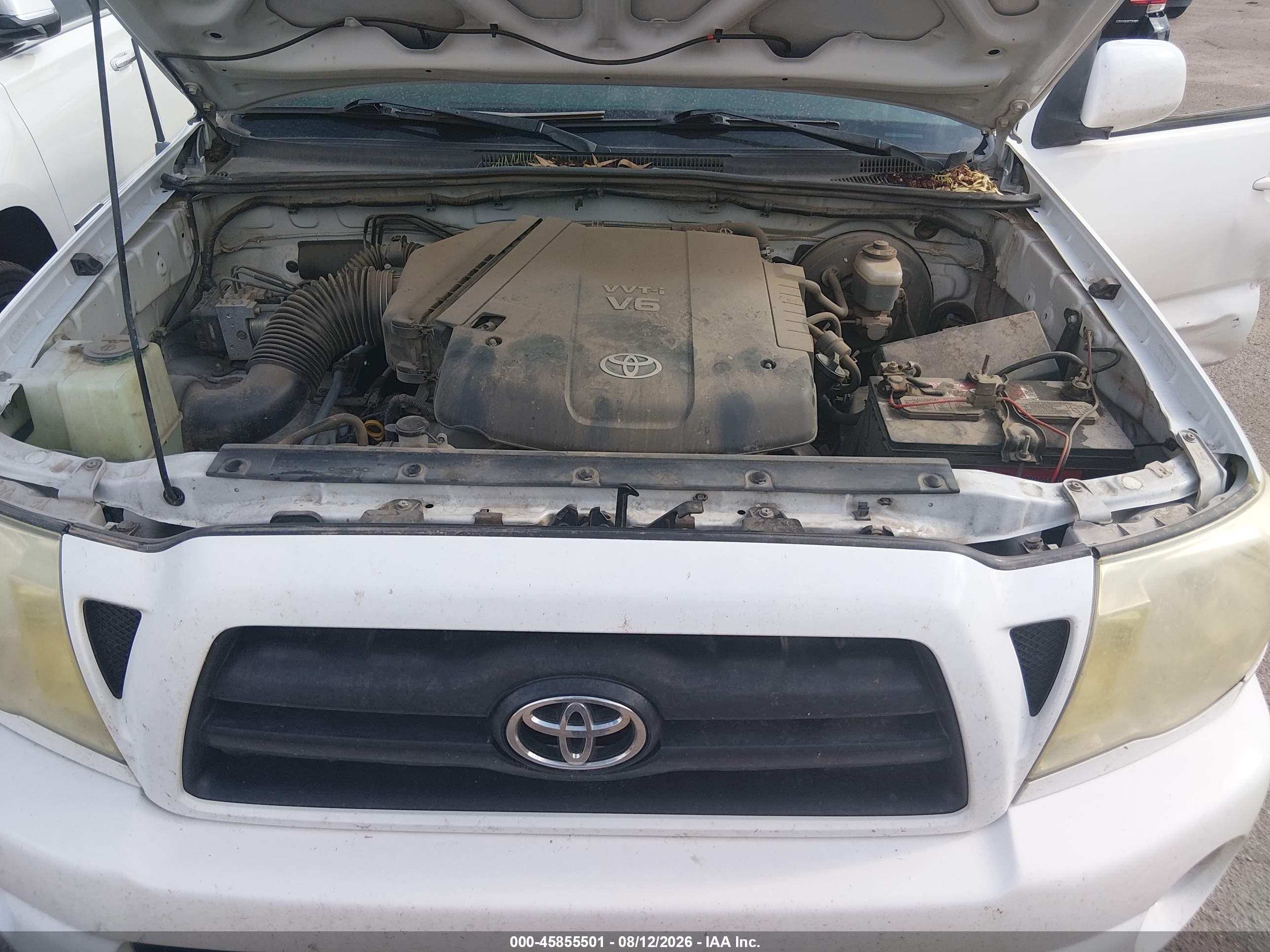 2005 Toyota Tacoma Prerunner V6 White vin: 5TEJU62N15Z129084