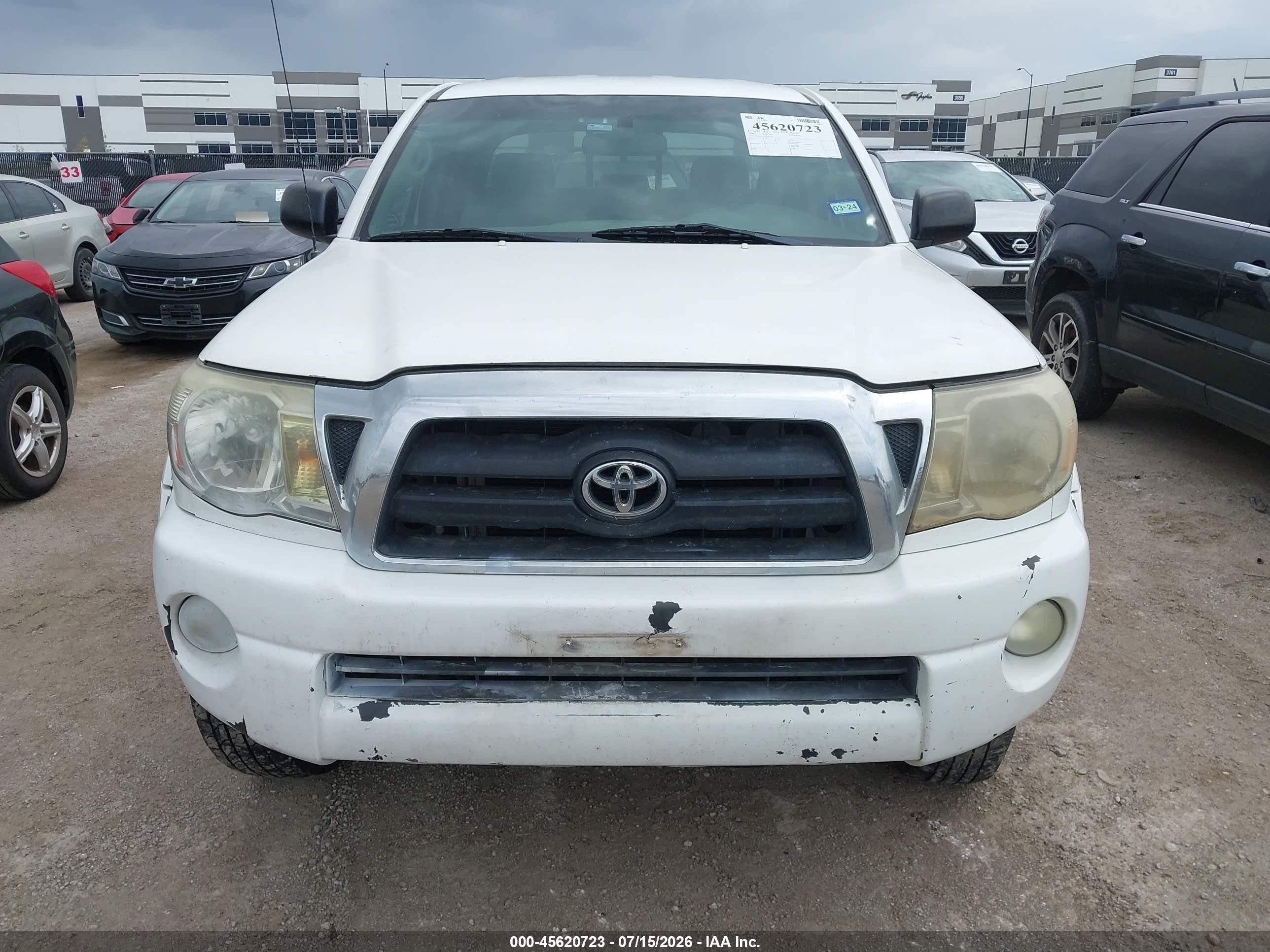 2006 Toyota Tacoma Prerunner V6 White vin: 5TEJU62N36Z207320