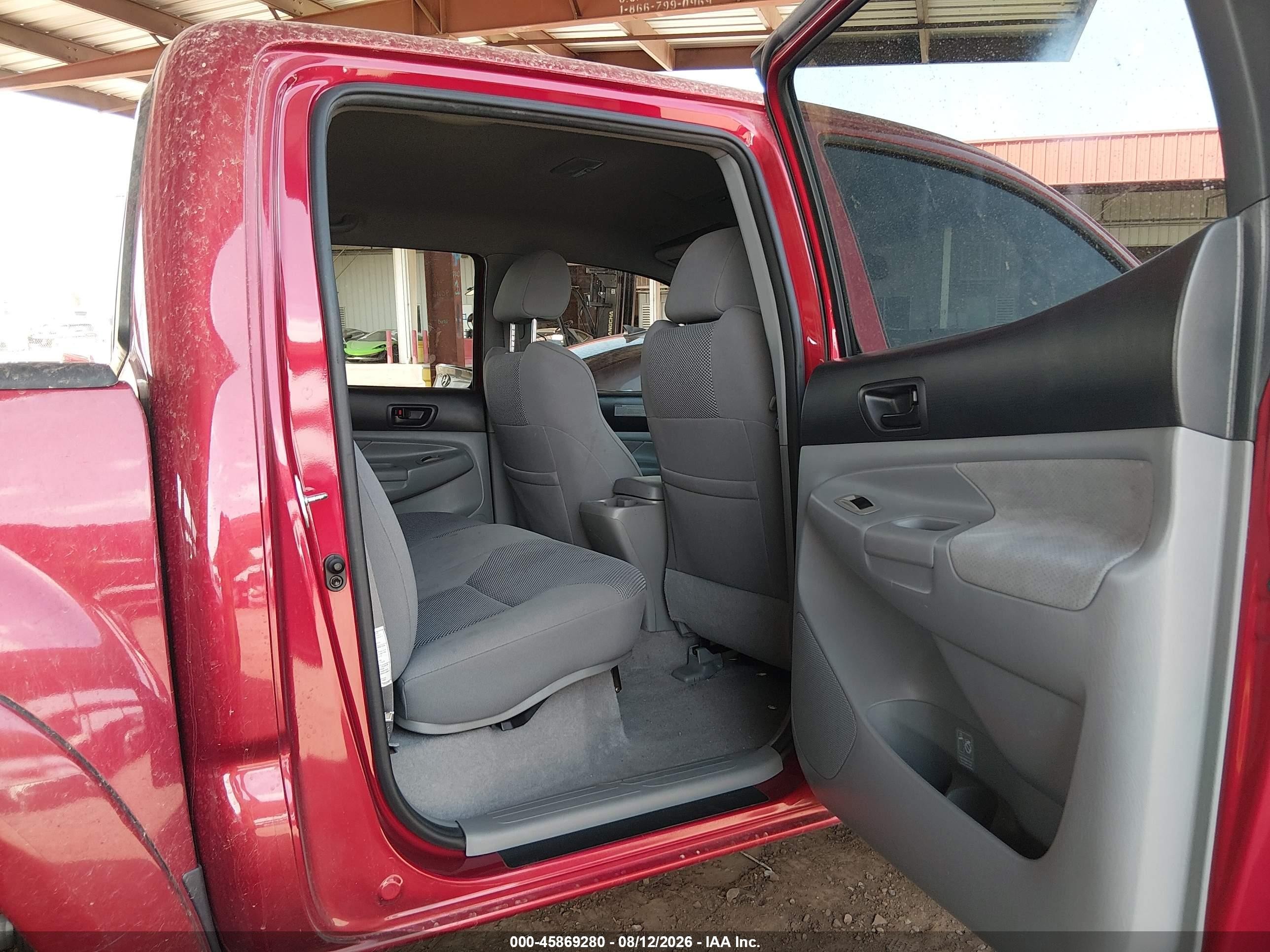 2006 Toyota Tacoma Prerunner V6 Red vin: 5TEJU62N56Z308357