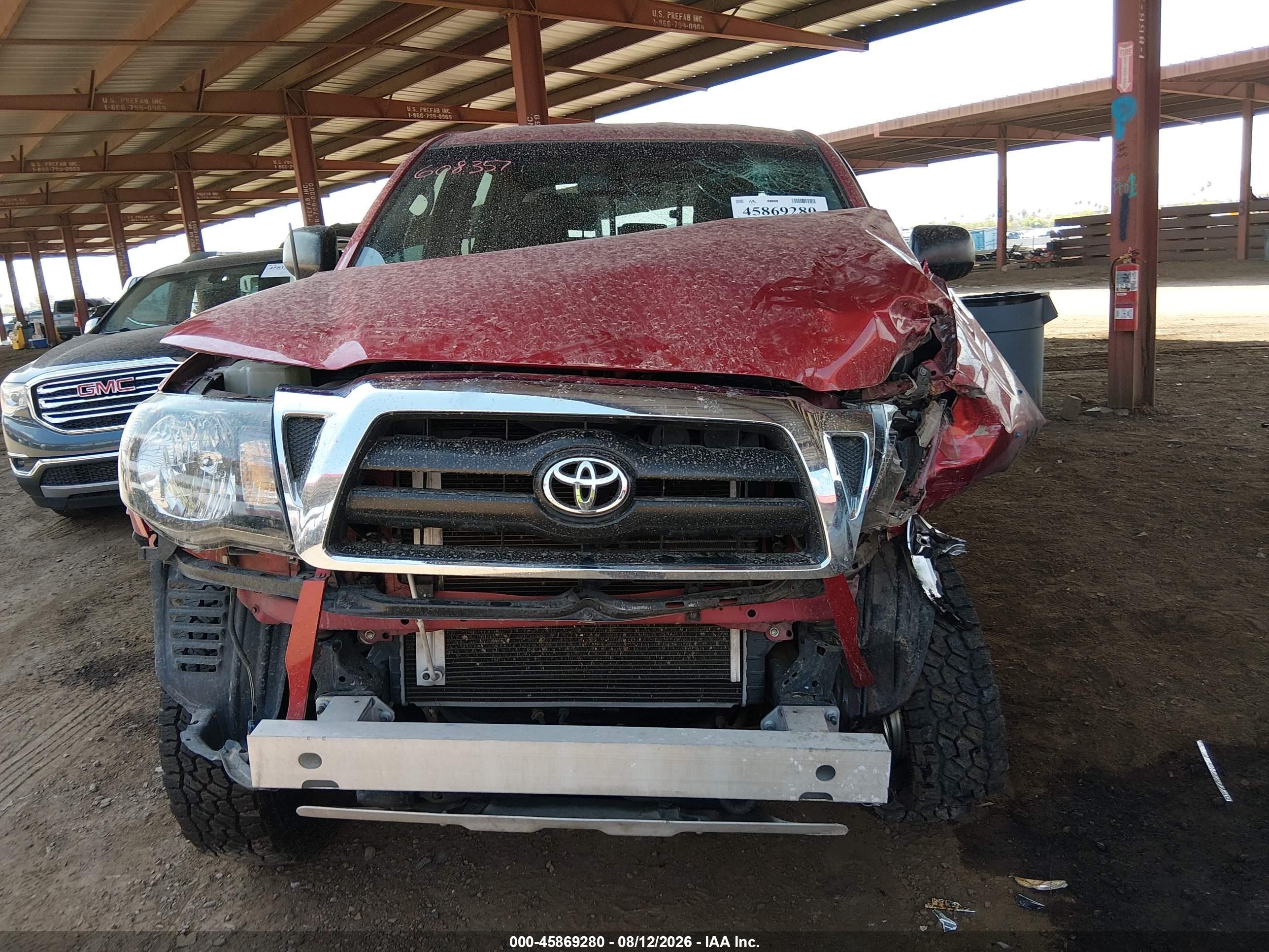 2006 Toyota Tacoma Prerunner V6 Red vin: 5TEJU62N56Z308357