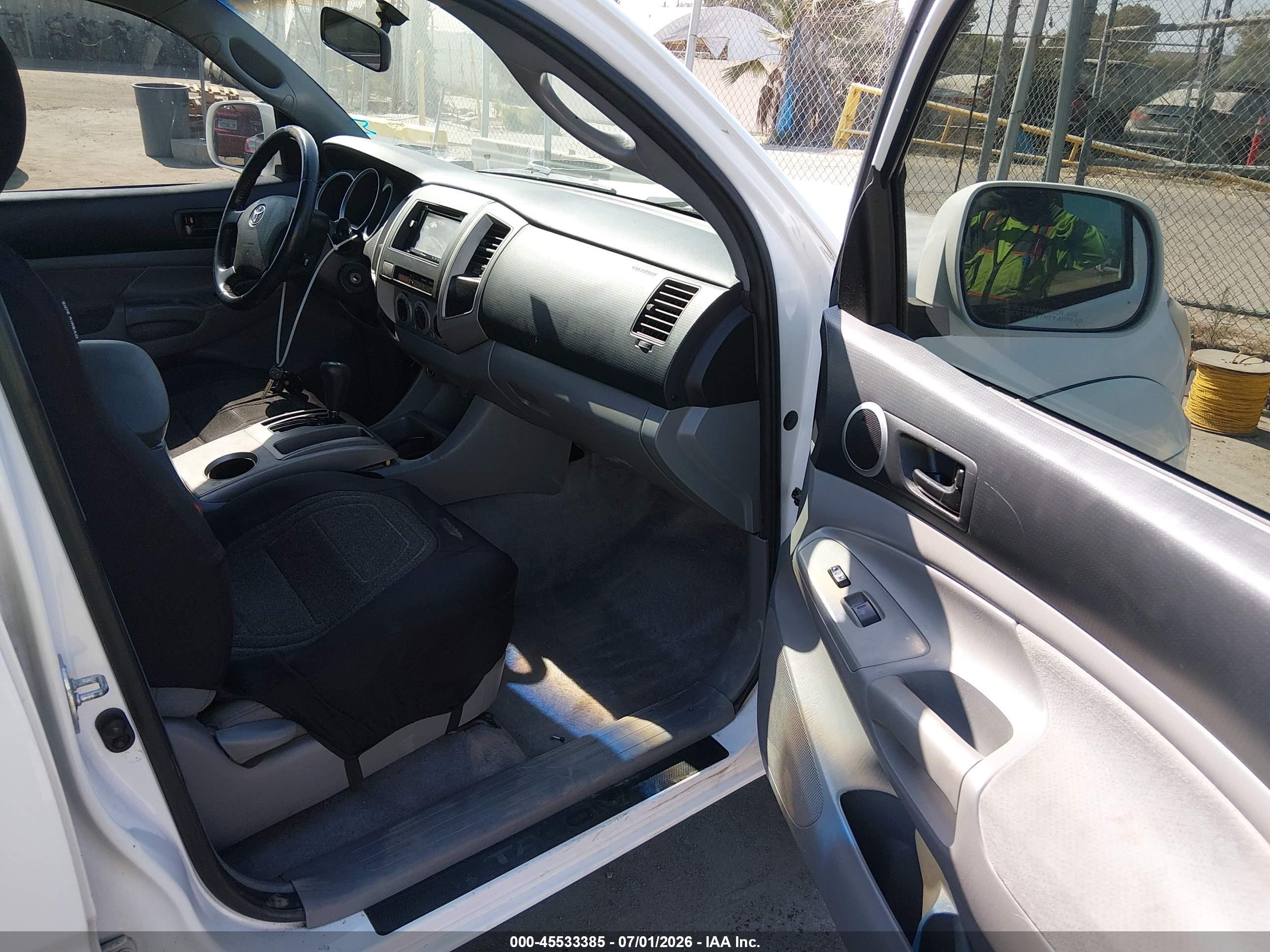 2006 Toyota Tacoma Double Cab Prerunner White vin: 5TEJU62N66Z319884