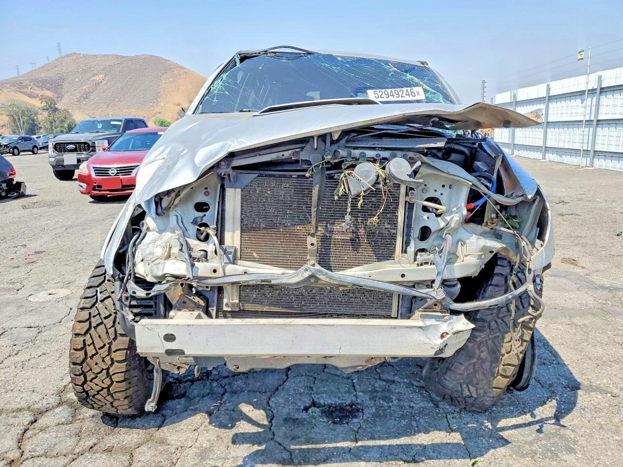 2005 Toyota Tacoma Double Cab Prerunner Silver vin: 5TEJU62N75Z097130