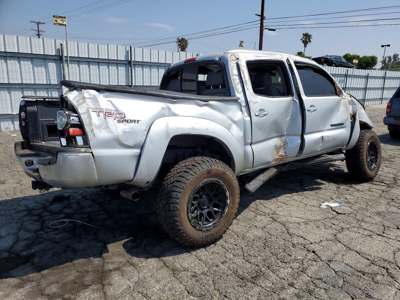 2005 Toyota Tacoma Double Cab Prerunner Silver vin: 5TEJU62N75Z097130