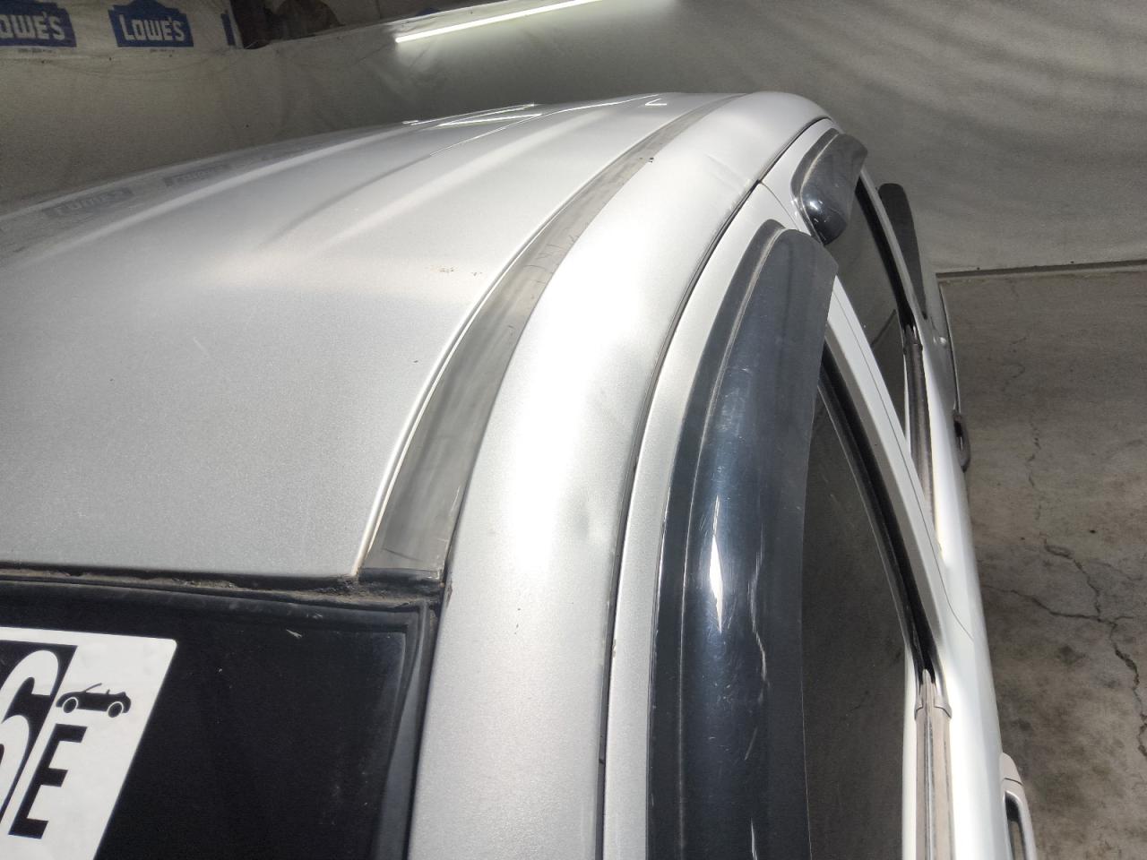 2006 Toyota Tacoma Double Cab Prerunner Silver vin: 5TEJU62N76Z183409 Damage: Left Drip Rail, Dent(S) W/ Paint Dmg, 4 To 5 Inches