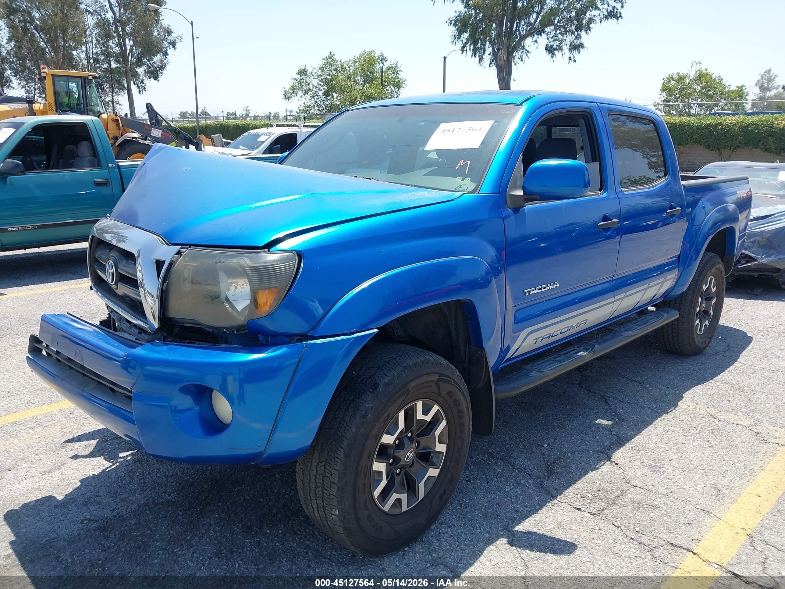 2007 Toyota Tacoma Prerunner V6 Синий vin: 5TEJU62N77Z356363