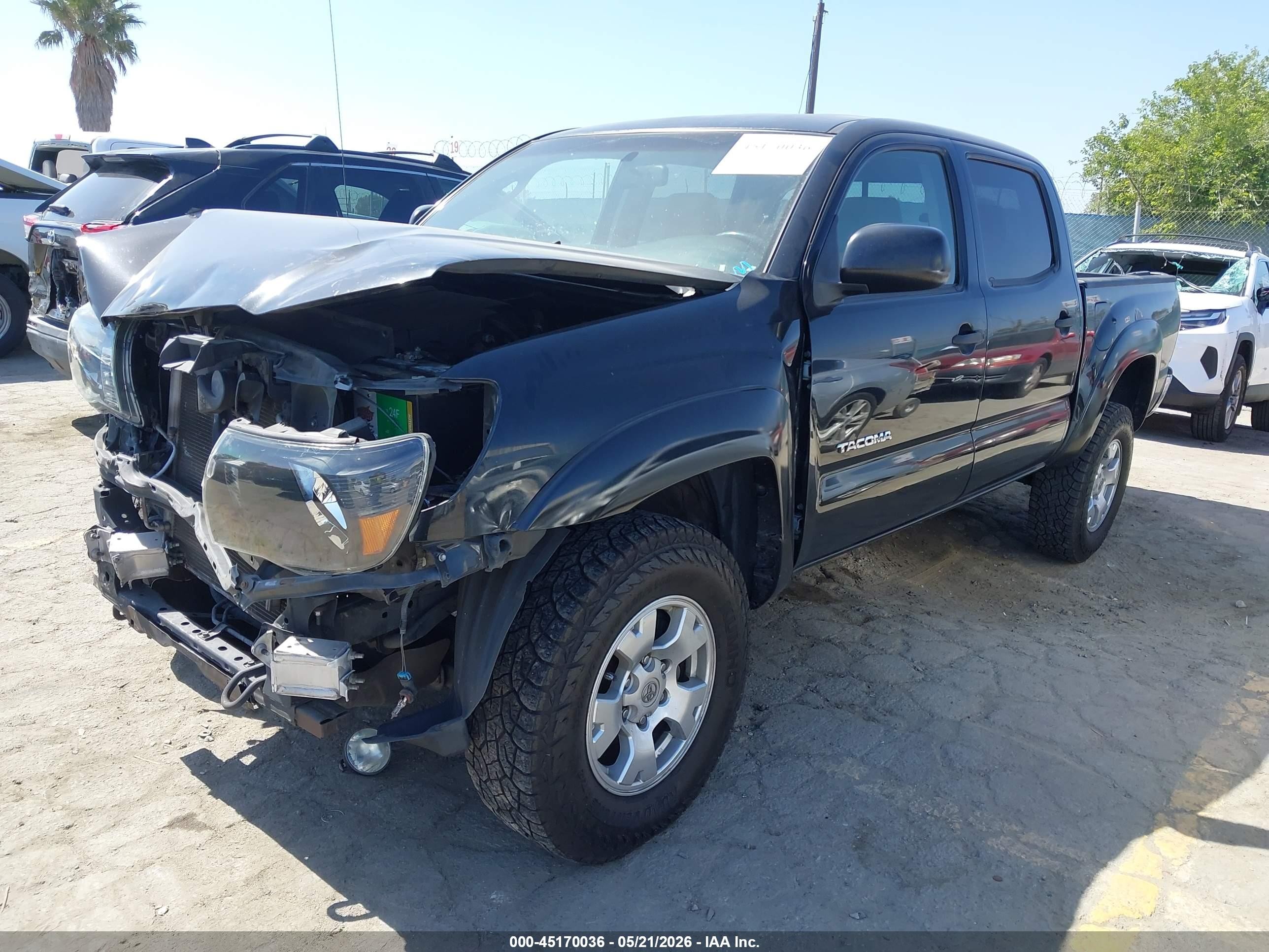 2007 Toyota Tacoma Prerunner V6 Black vin: 5TEJU62N87Z424752