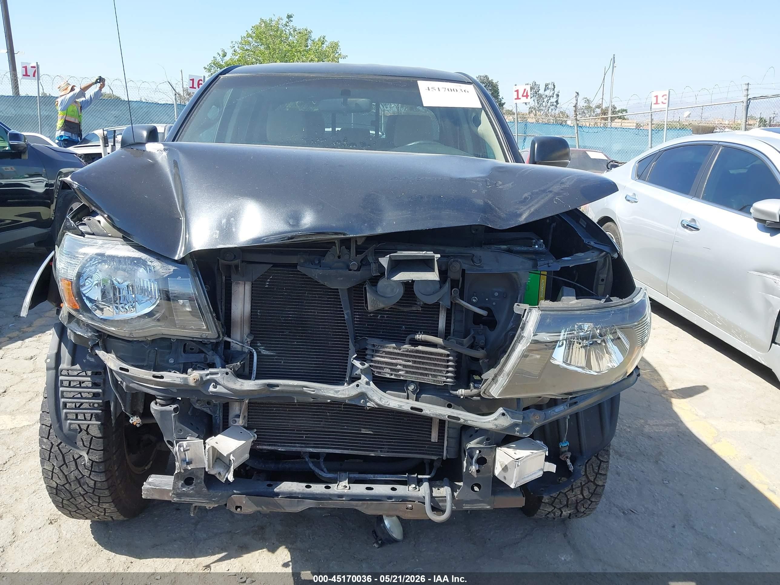 2007 Toyota Tacoma Prerunner V6 Black vin: 5TEJU62N87Z424752