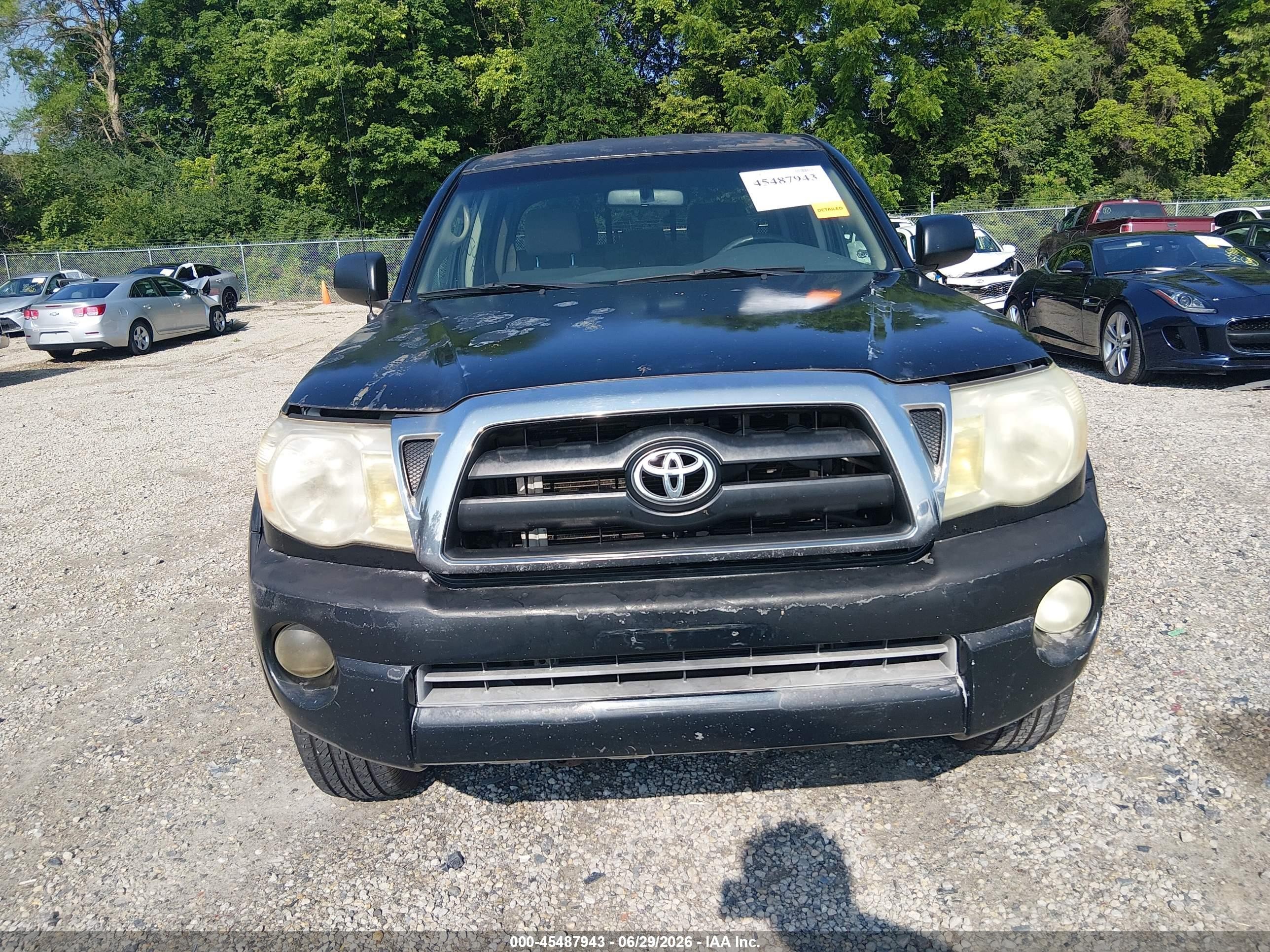 2005 Toyota Tacoma Prerunner V6 Black vin: 5TEJU62NX5Z080046