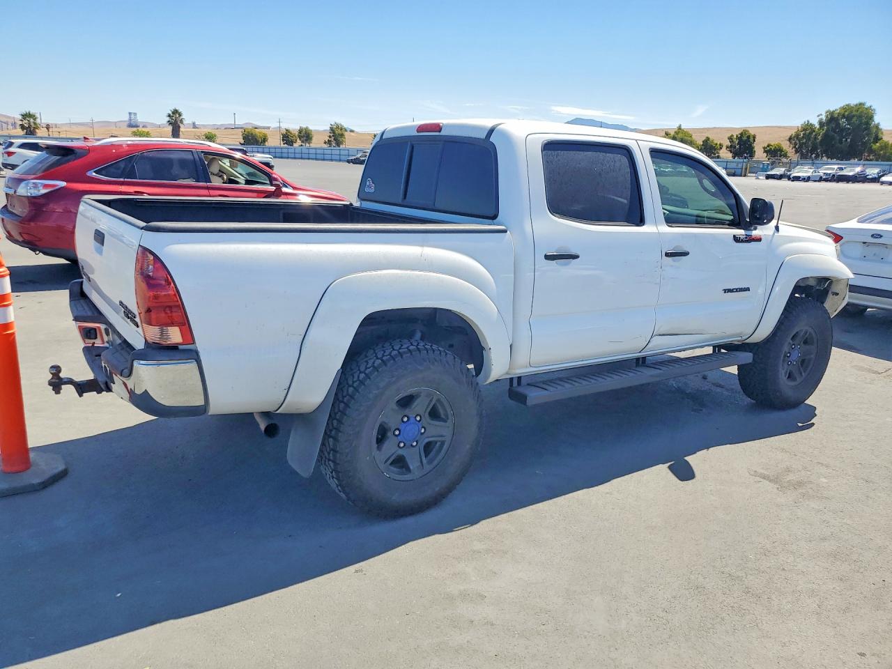 2007 Toyota Tacoma Double Cab Prerunner White vin: 5TEJU62NX7Z467134