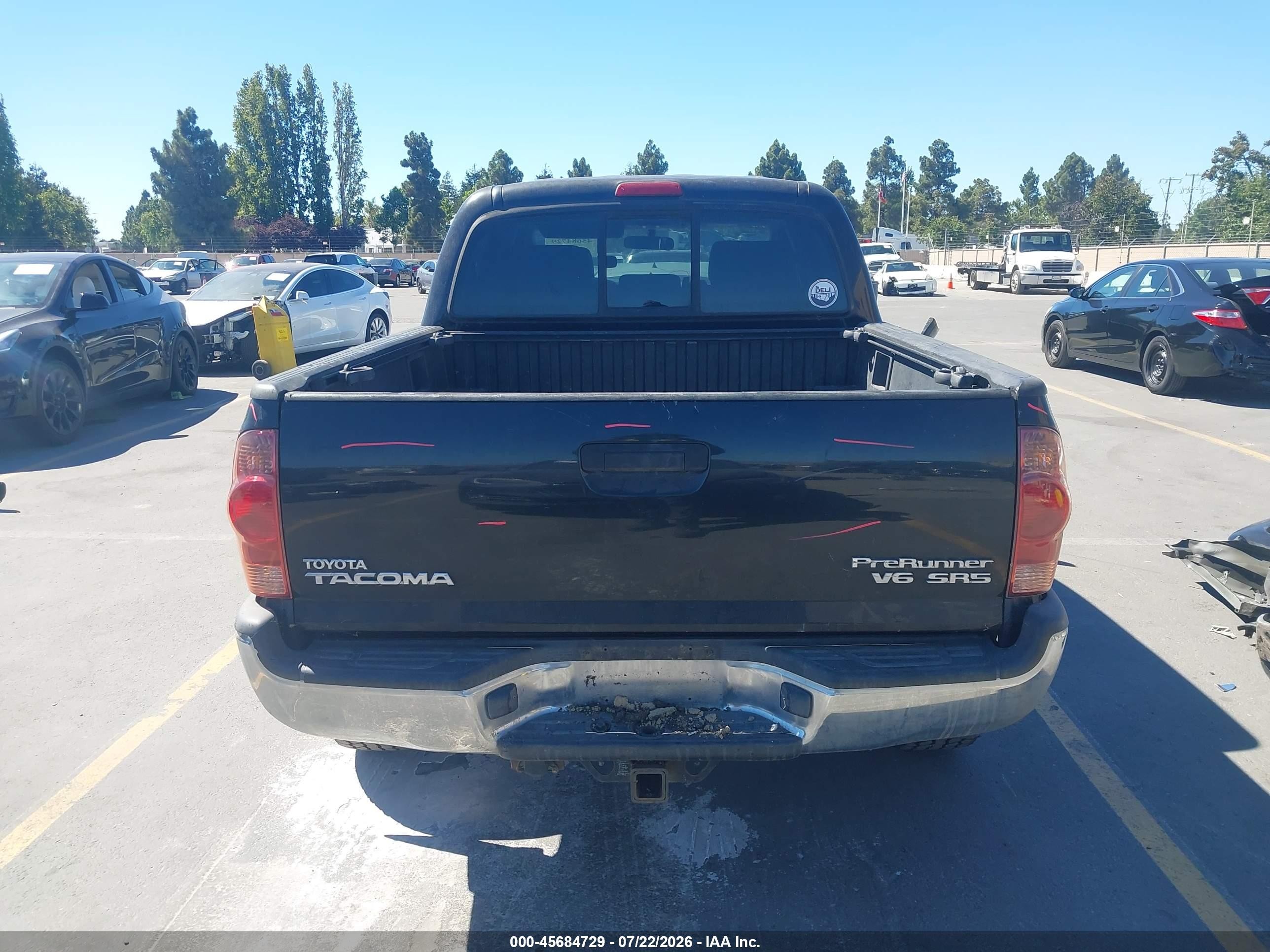 2008 Toyota Tacoma Prerunner V6 Черный vin: 5TEJU62NX8Z475509