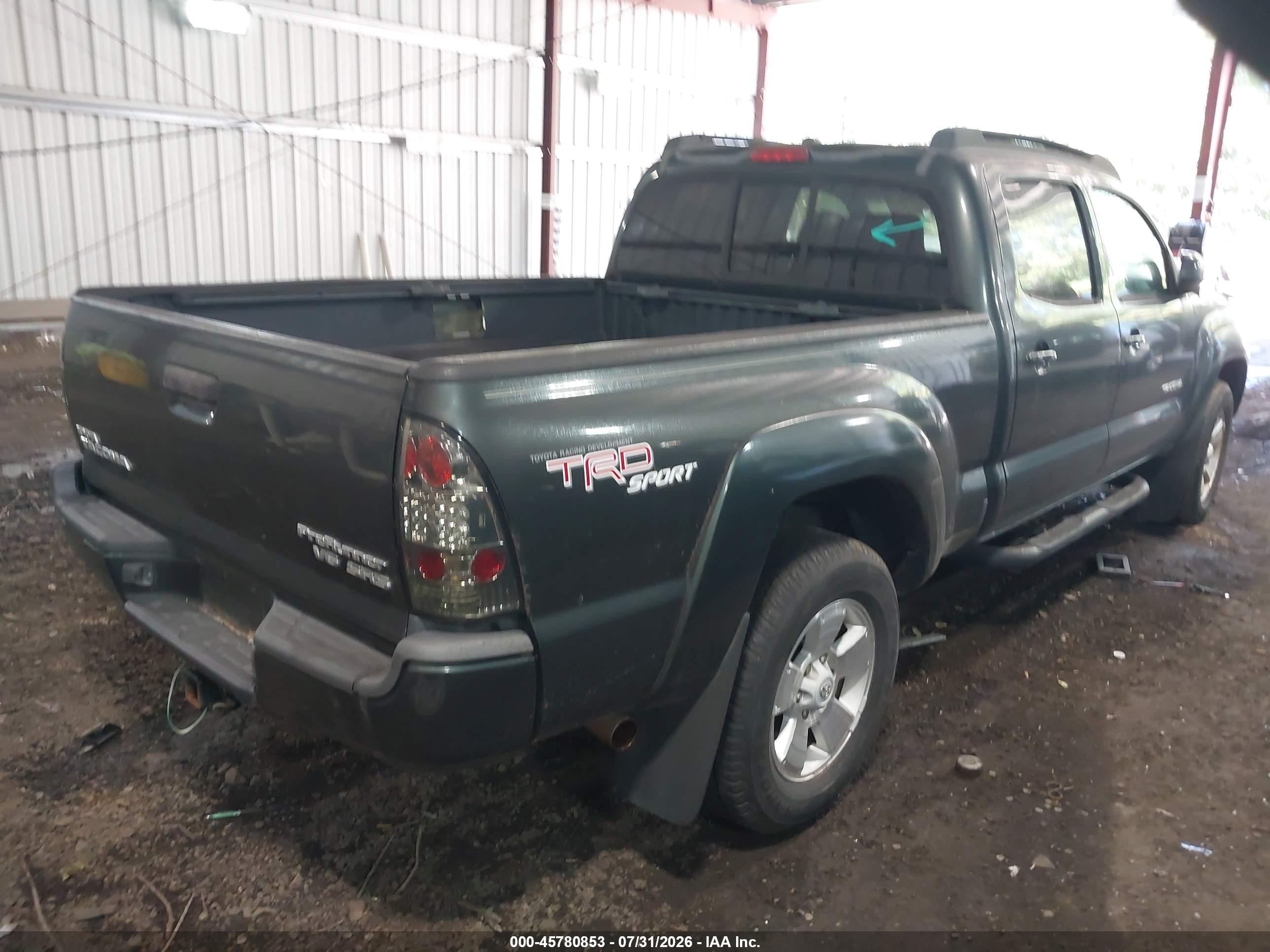 2010 Toyota Tacoma Prerunner V6 Green vin: 5TEKU4HN1AZ723183