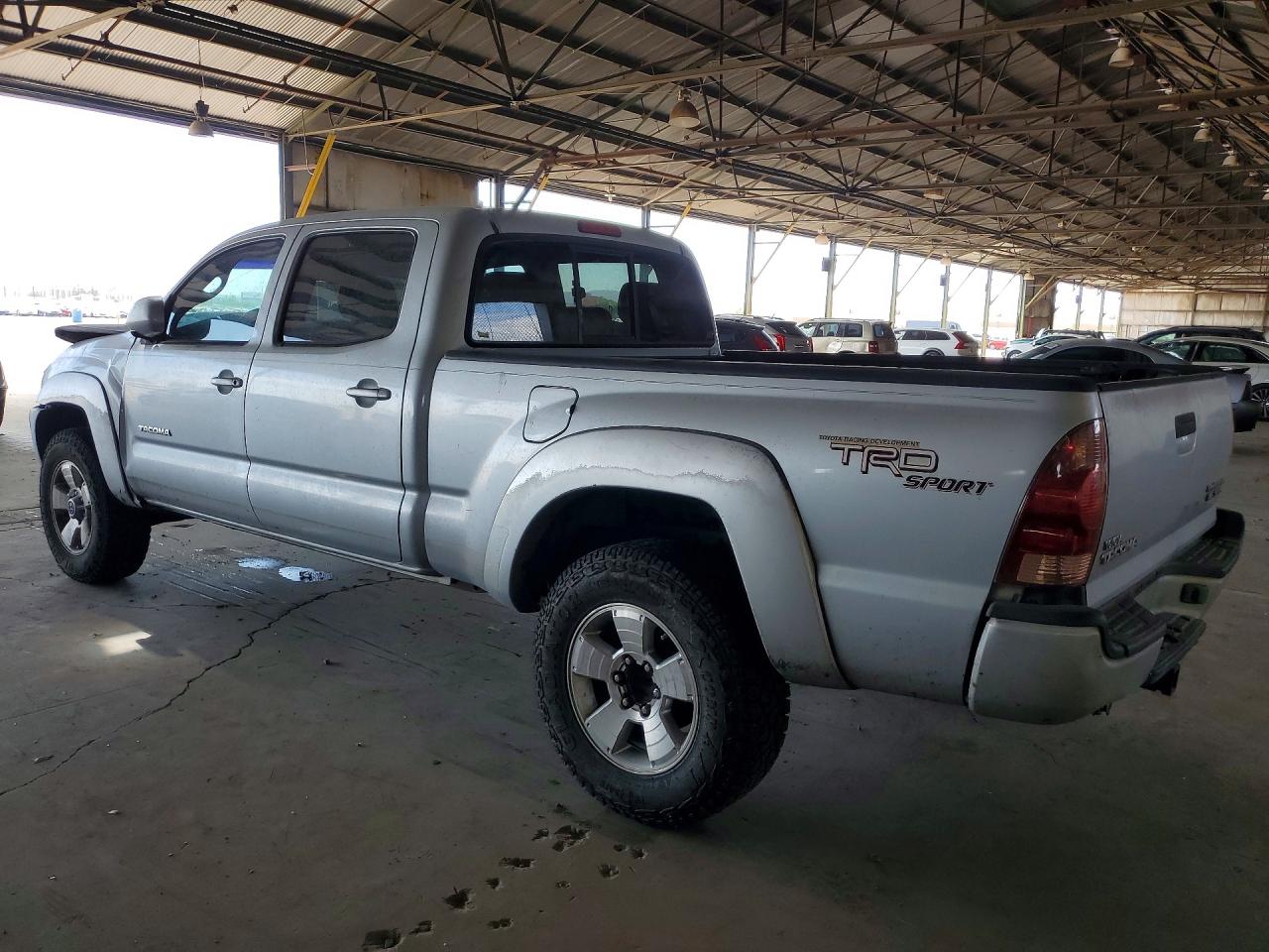 2005 Toyota Tacoma Double Cab Prerunner Long Bed Silver vin: 5TEKU72N15Z144615