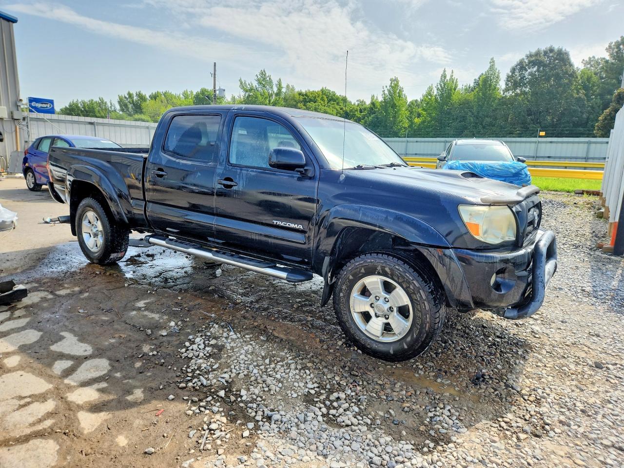 2005 Toyota Tacoma Double Cab Prerunner Long Bed Black vin: 5TEKU72N25Z024371