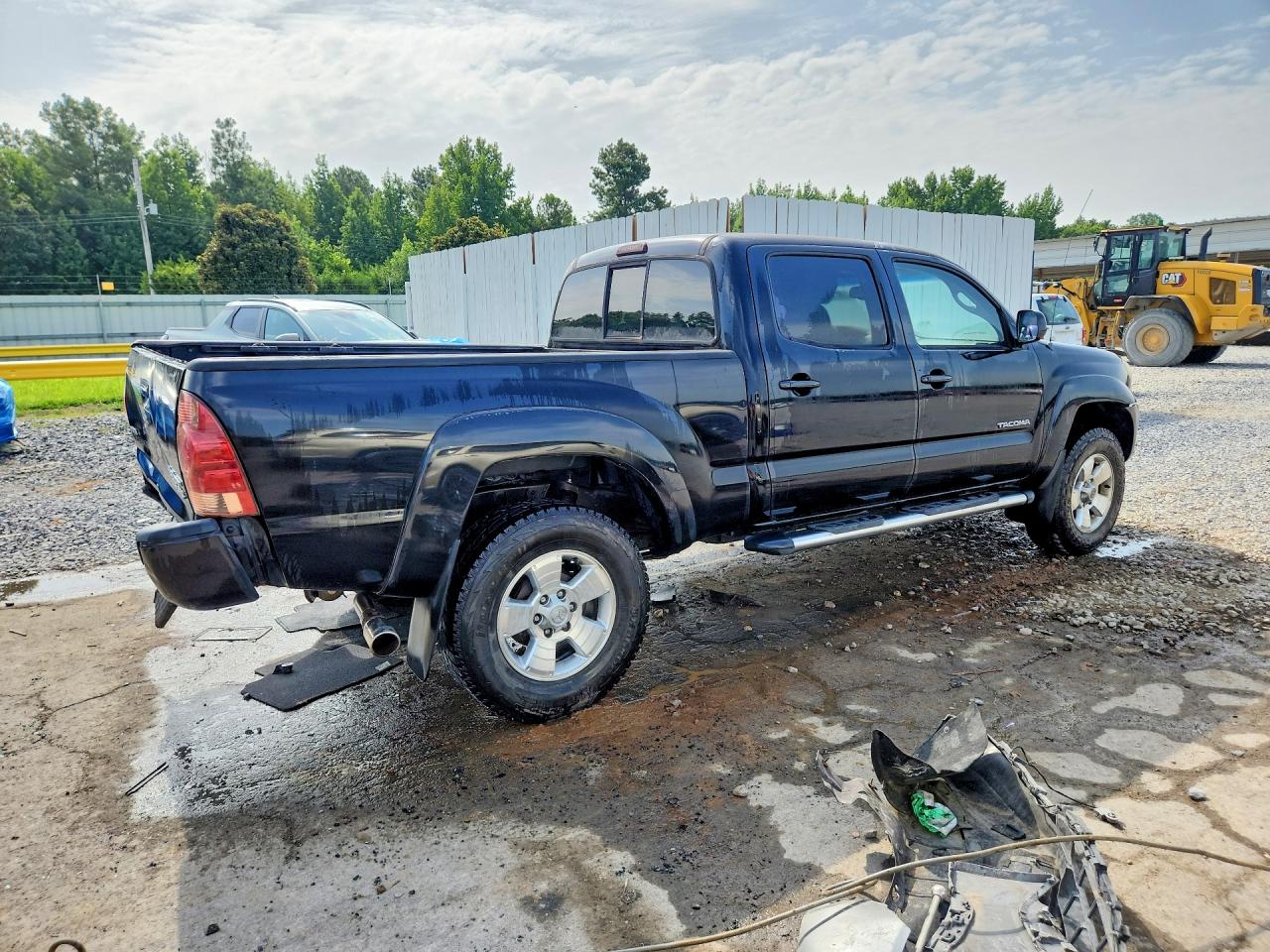 2005 Toyota Tacoma Double Cab Prerunner Long Bed Black vin: 5TEKU72N25Z024371
