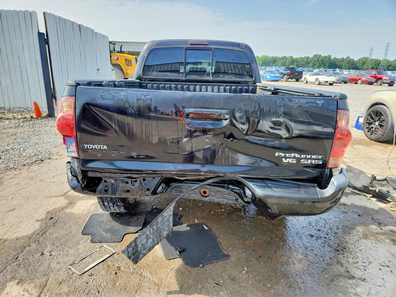 2005 Toyota Tacoma Double Cab Prerunner Long Bed Black vin: 5TEKU72N25Z024371