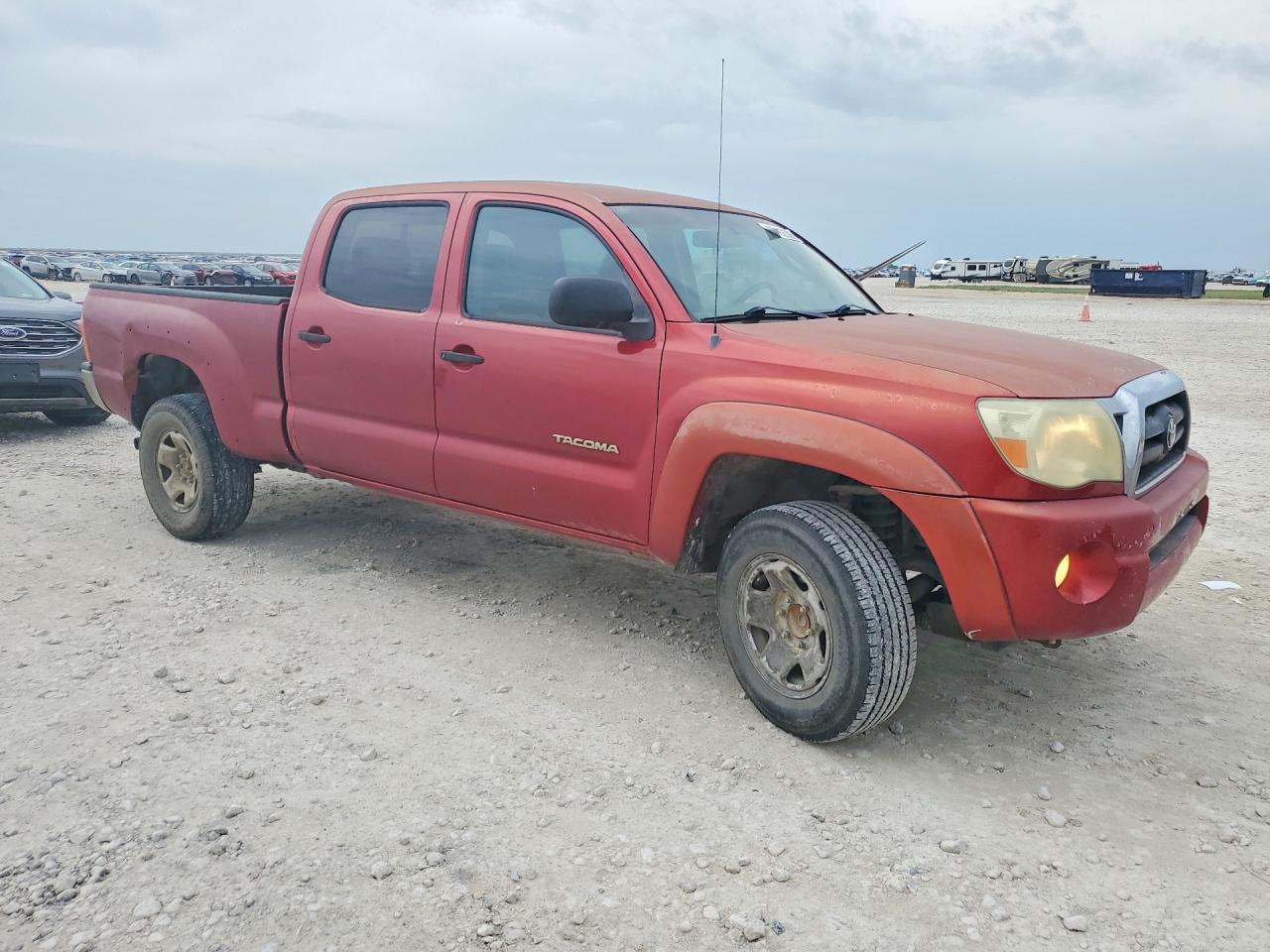 2005 Toyota Tacoma Double Cab Prerunner Long Bed Red vin: 5TEKU72N25Z080861