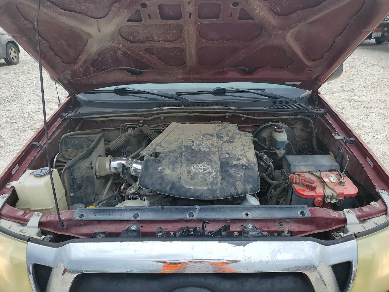 2005 Toyota Tacoma Double Cab Prerunner Long Bed Red vin: 5TEKU72N25Z080861