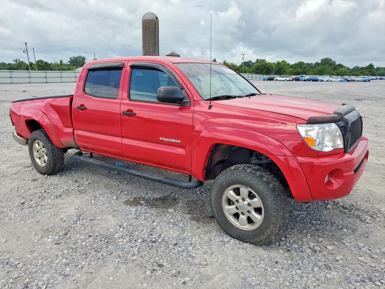 2007 Toyota Tacoma Double Cab Prerunner Long Bed Красный vin: 5TEKU72N37Z460469