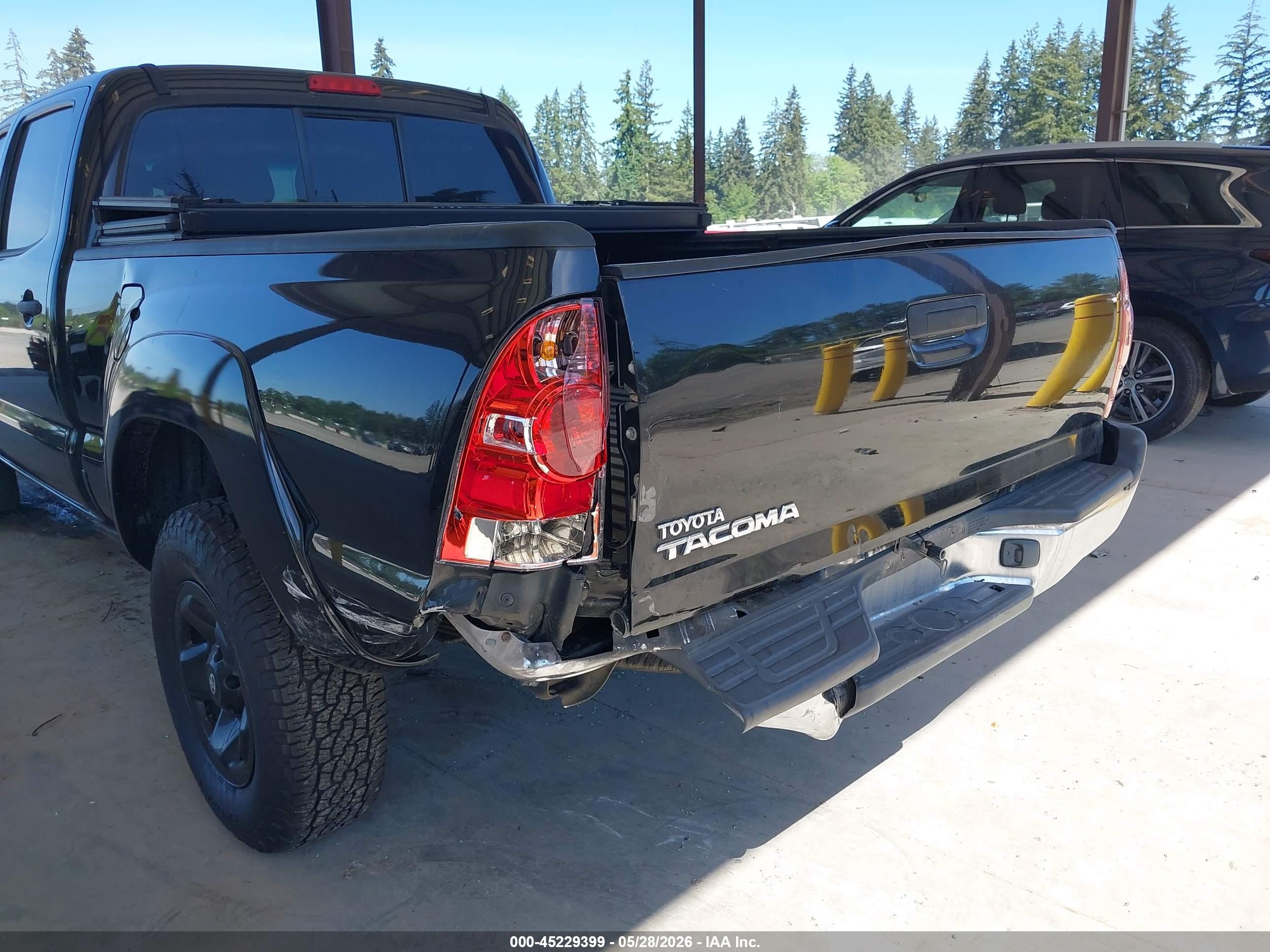 2006 Toyota Tacoma Prerunner V6 Black vin: 5TEKU72N46Z249473
