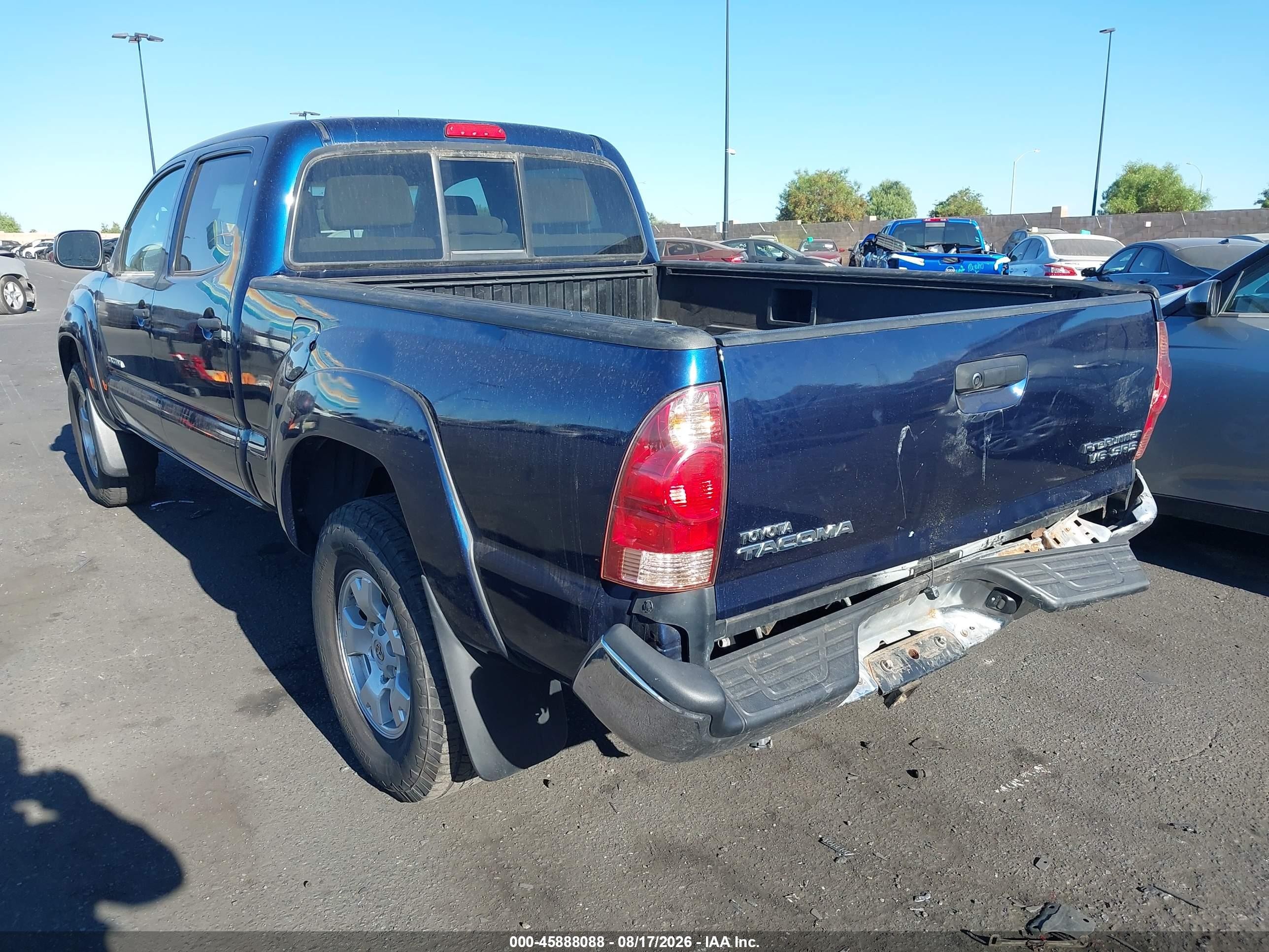2007 Toyota Tacoma Prerunner V6 Blue vin: 5TEKU72N57Z322626