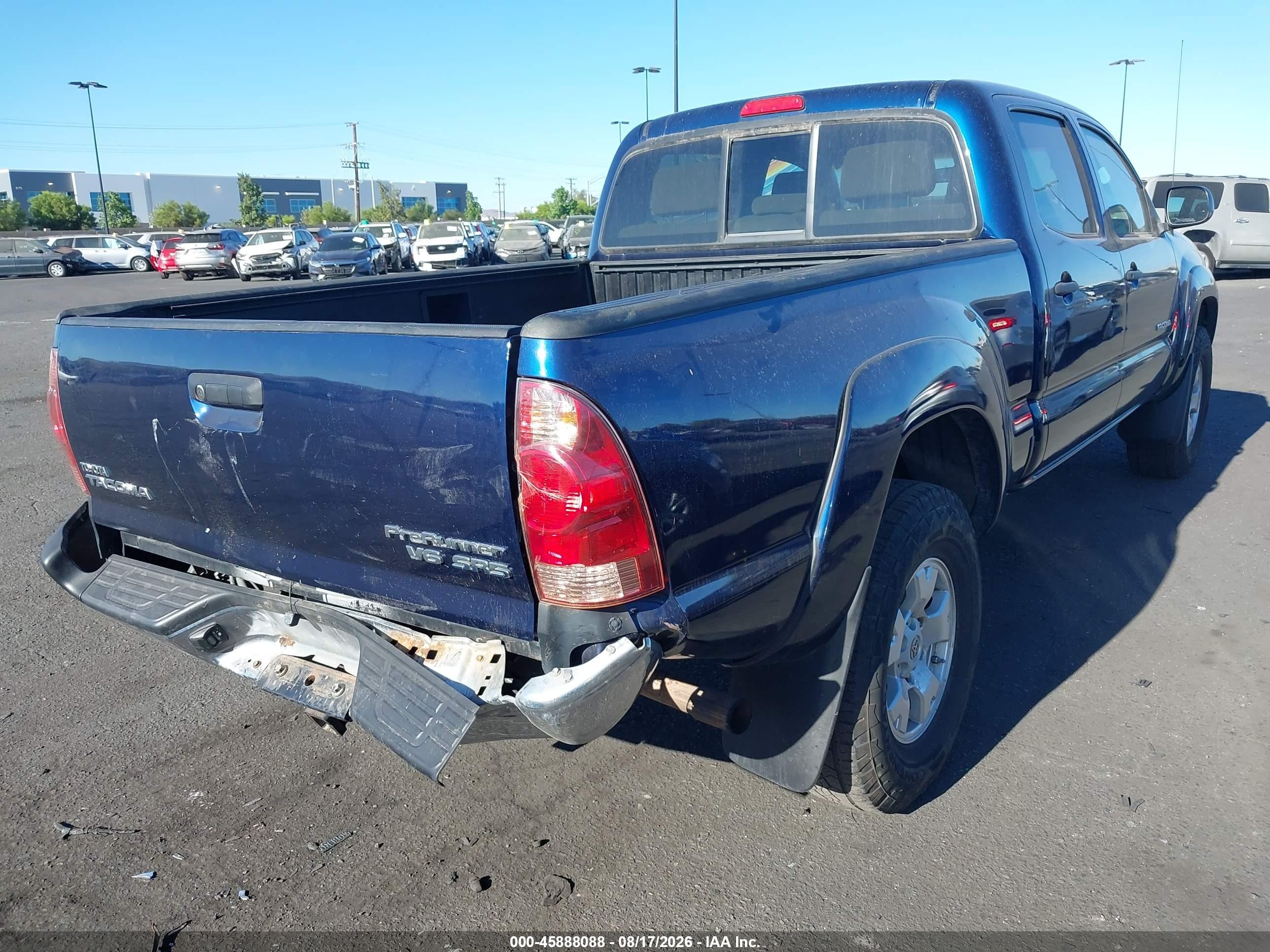 2007 Toyota Tacoma Prerunner V6 Blue vin: 5TEKU72N57Z322626