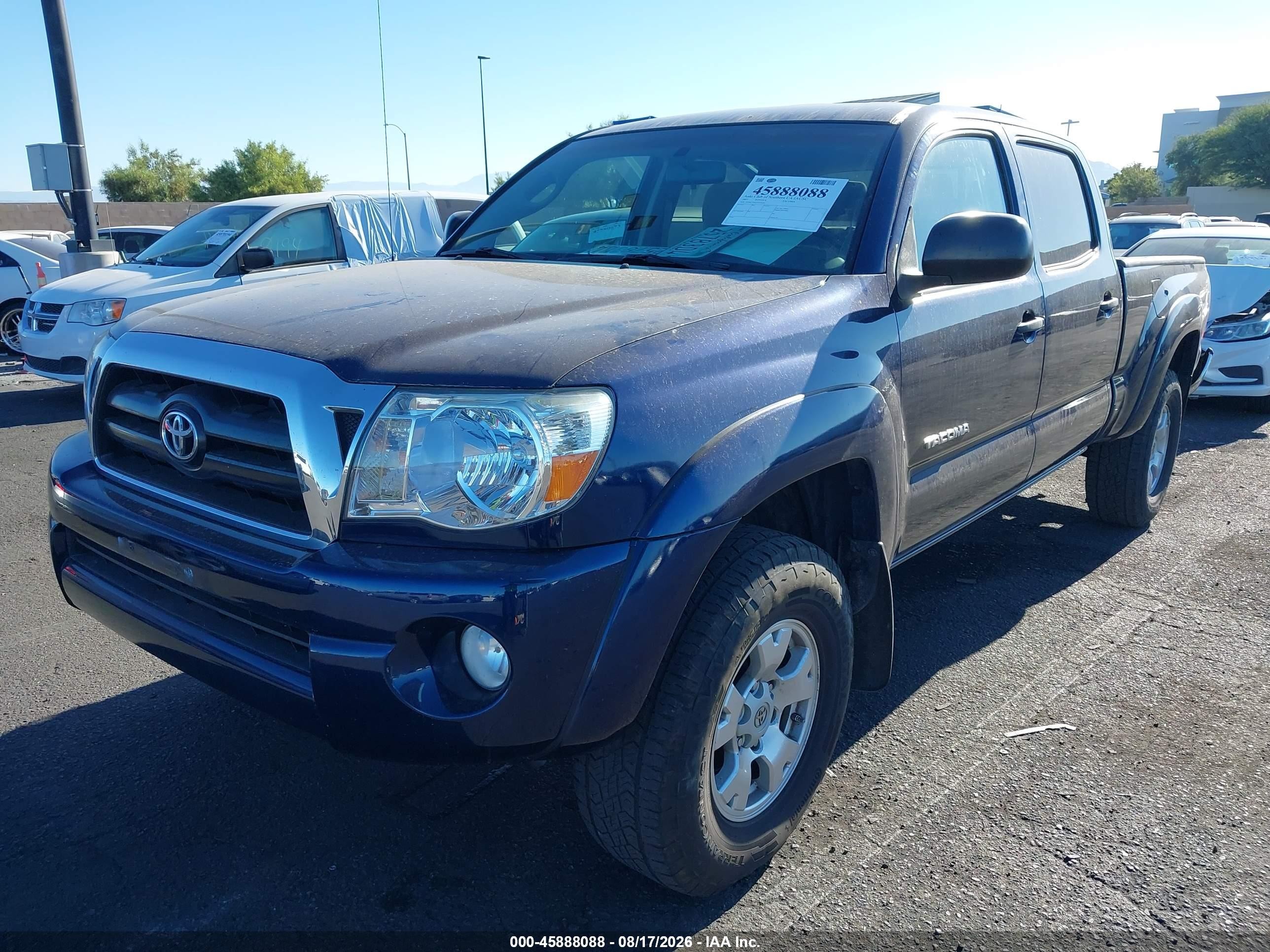 2007 Toyota Tacoma Prerunner V6 Blue vin: 5TEKU72N57Z322626