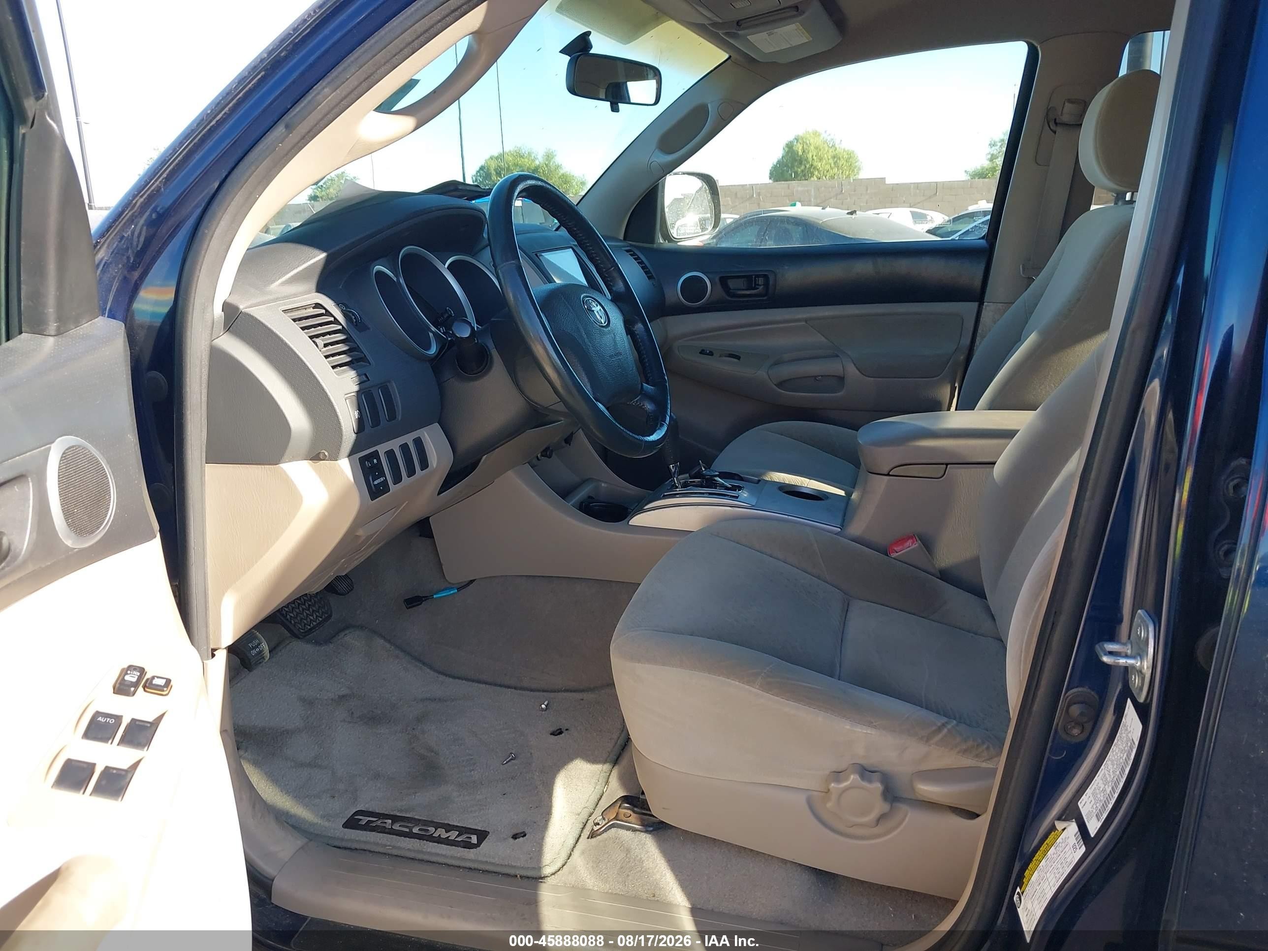 2007 Toyota Tacoma Prerunner V6 Blue vin: 5TEKU72N57Z322626