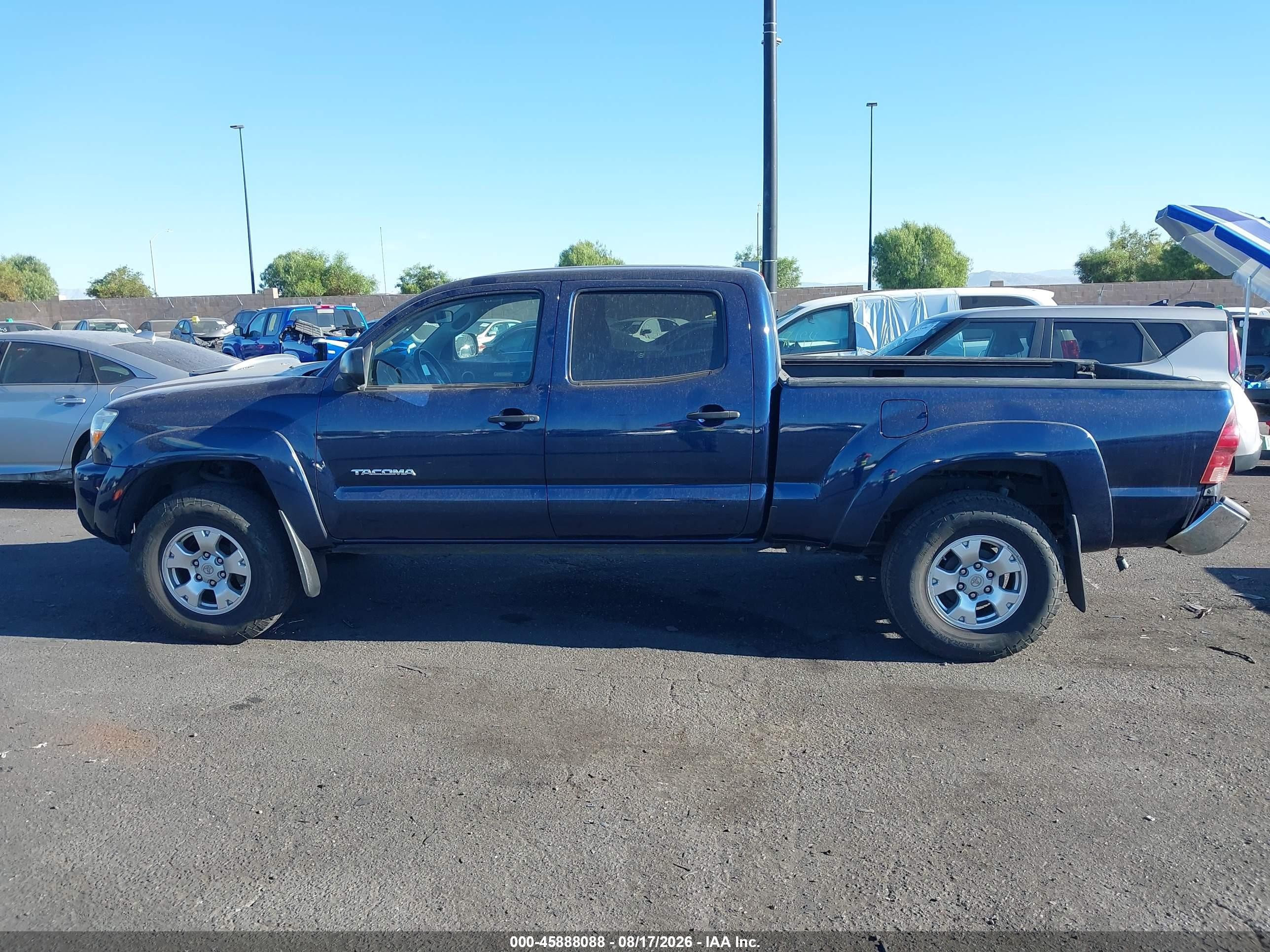 2007 Toyota Tacoma Prerunner V6 Blue vin: 5TEKU72N57Z322626