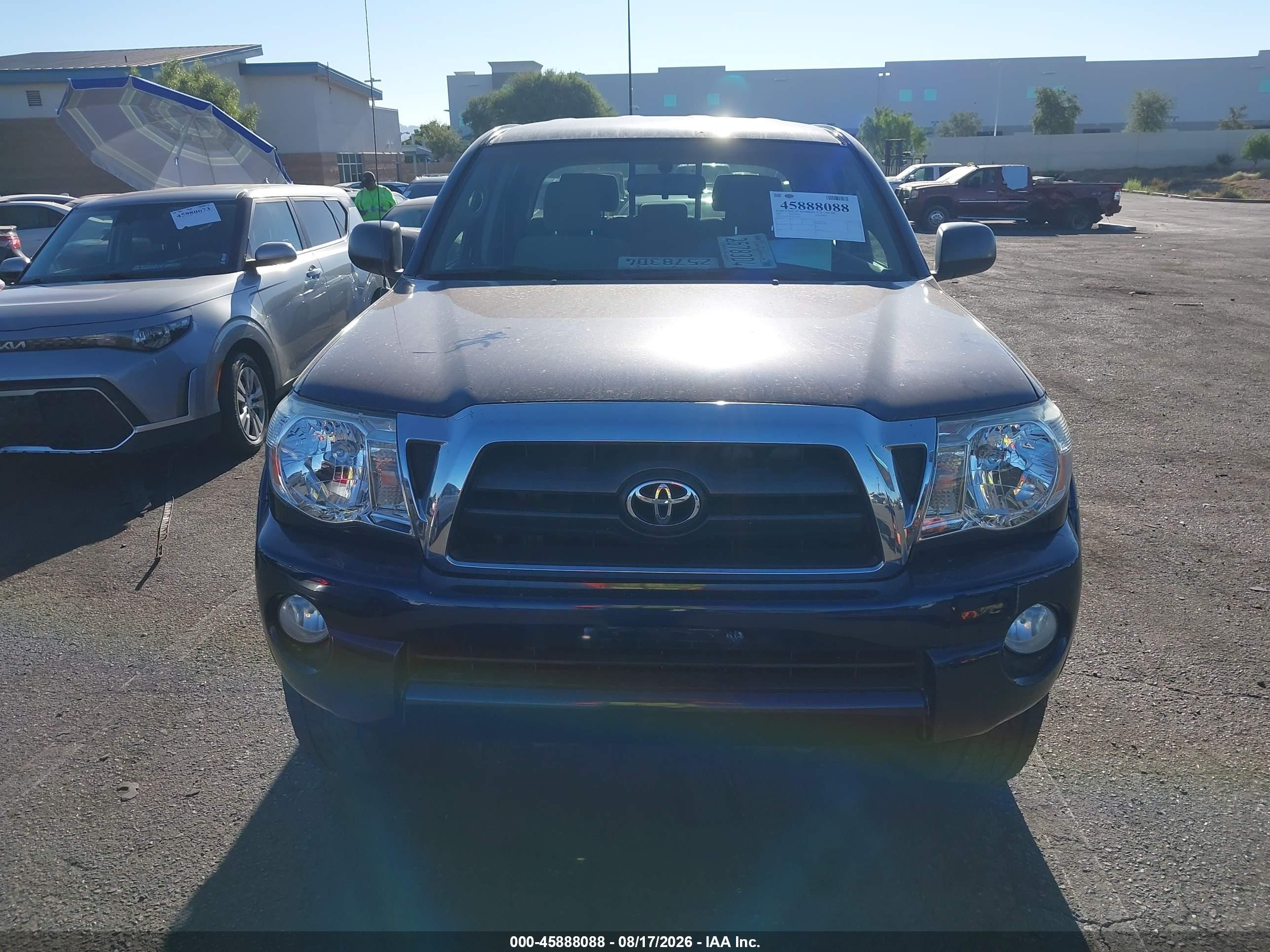 2007 Toyota Tacoma Prerunner V6 Blue vin: 5TEKU72N57Z322626