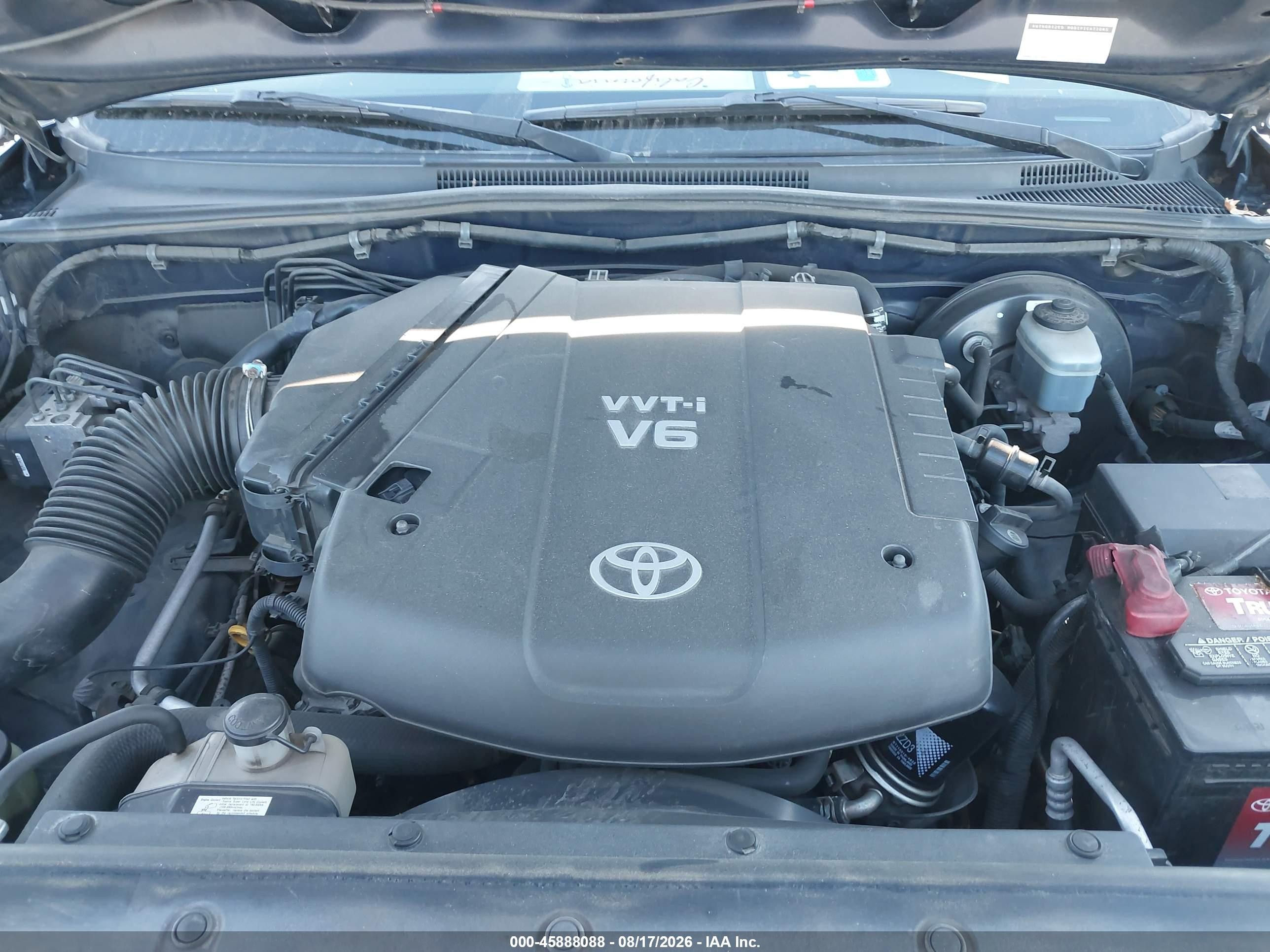 2007 Toyota Tacoma Prerunner V6 Blue vin: 5TEKU72N57Z322626