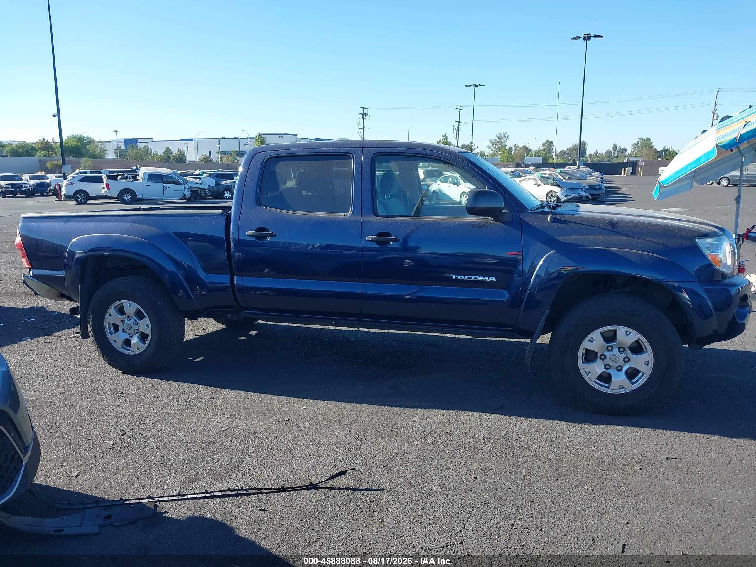 2007 Toyota Tacoma Prerunner V6 Blue vin: 5TEKU72N57Z322626